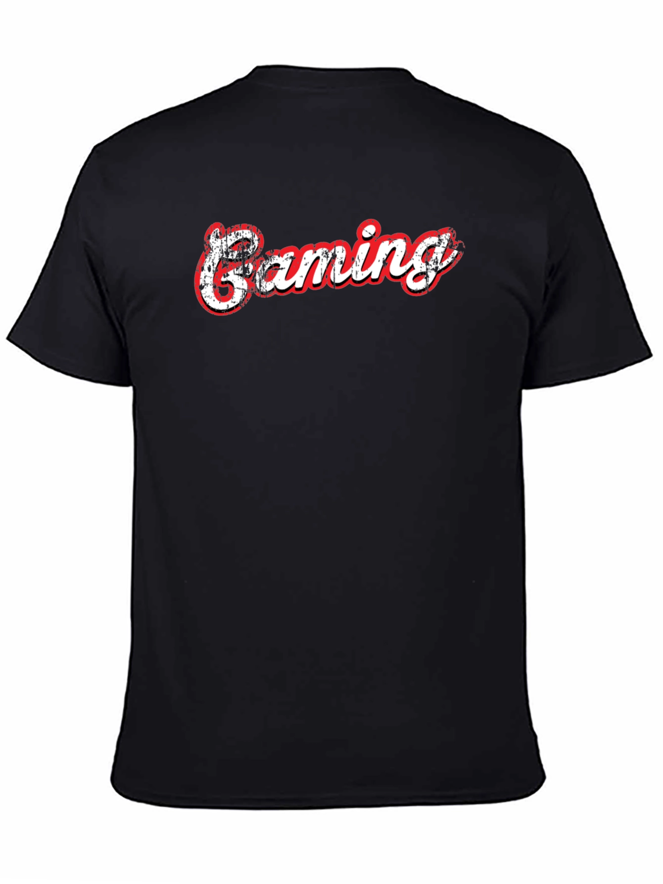 Gaming T-Shirt - Black Cotton Graphic Tee