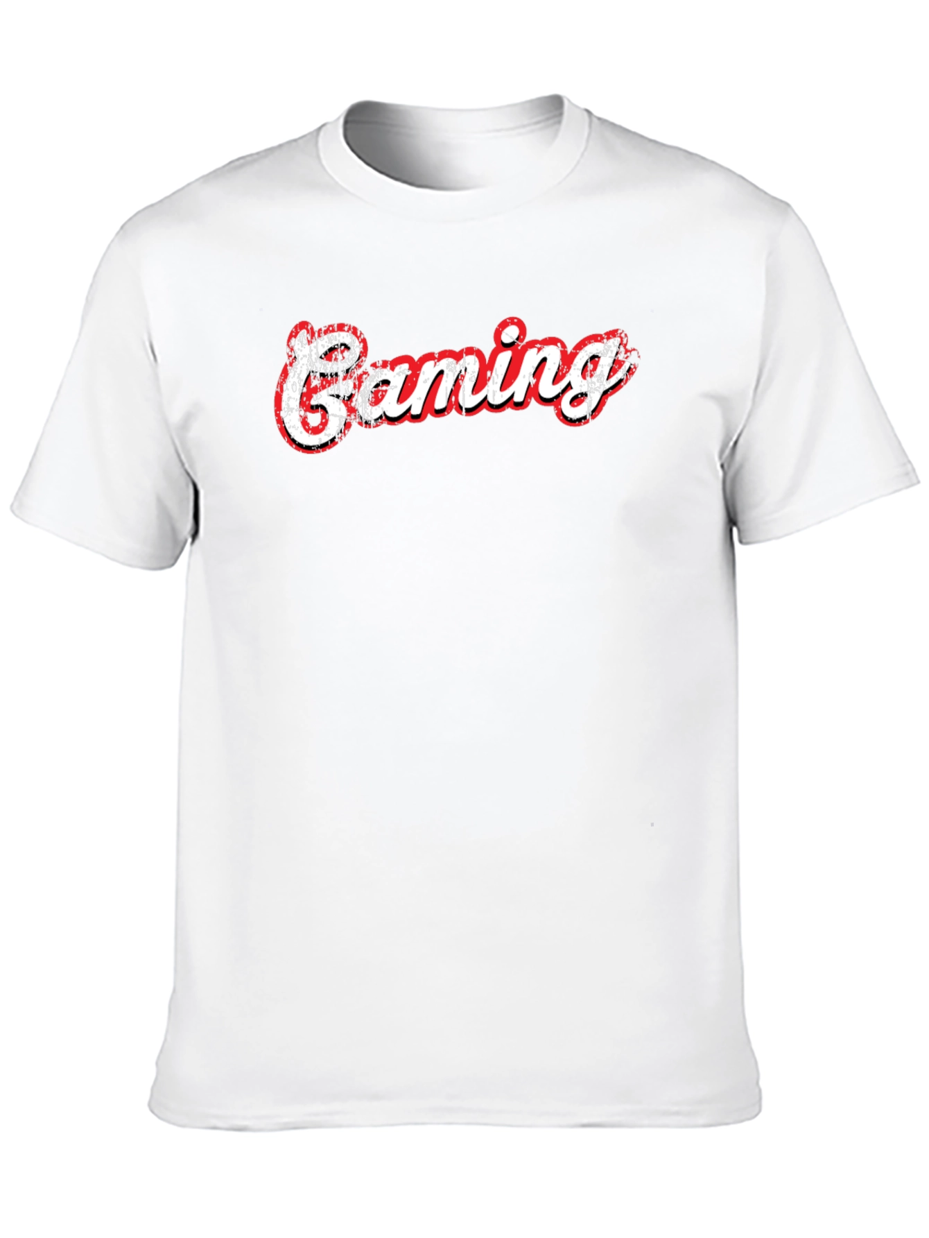 Gaming T-Shirt - Black Cotton Graphic Tee