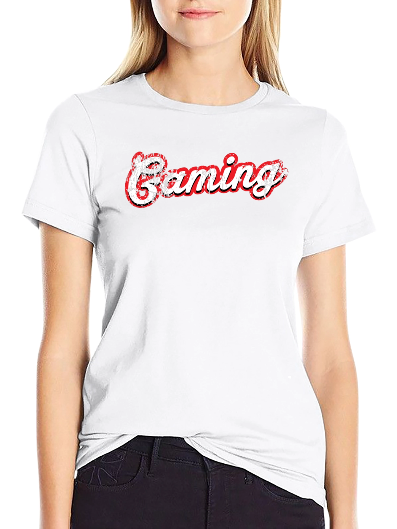 Gaming T-Shirt - Black Cotton Graphic Tee