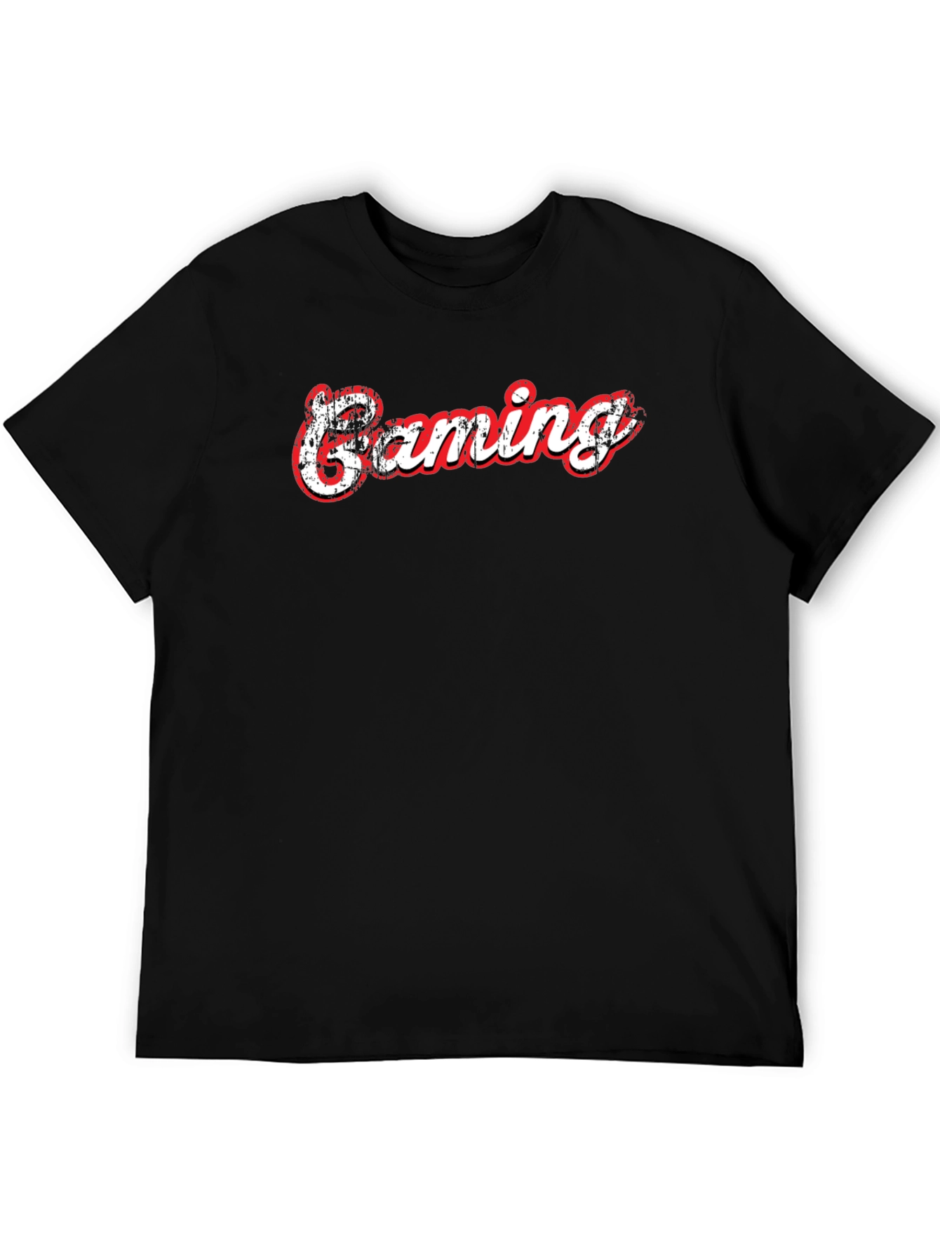 Gaming T-Shirt - Black Cotton Graphic Tee