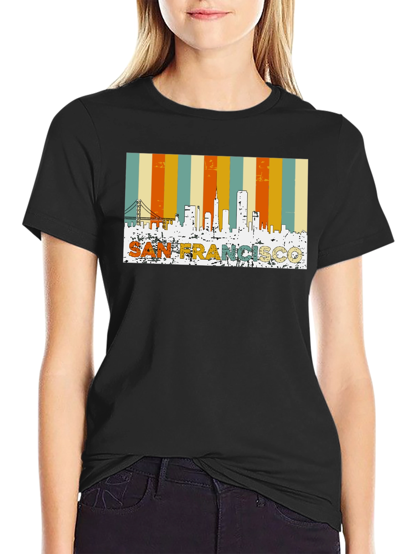 San Francisco Retro Skyline T-Shirt