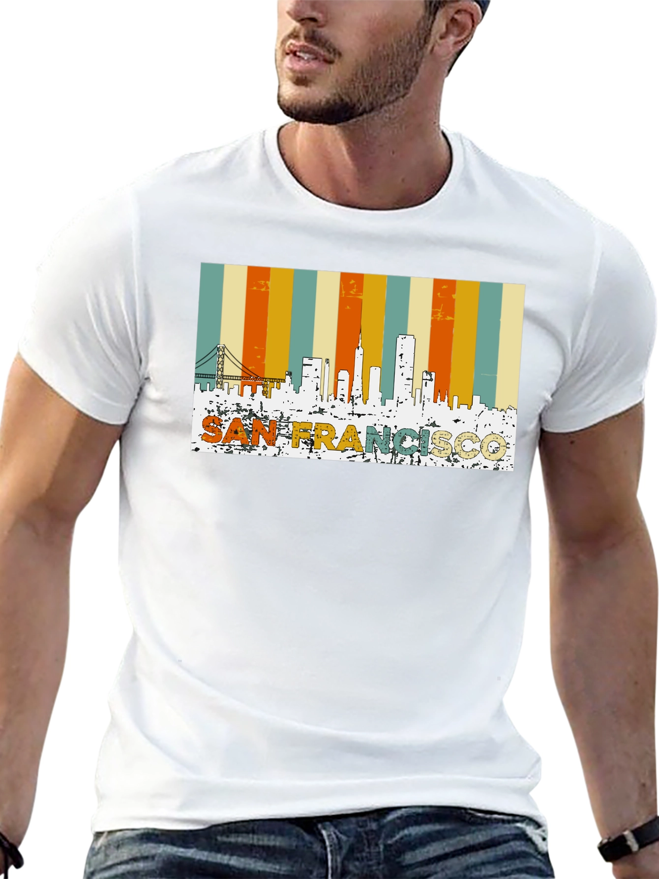 San Francisco Retro Skyline T-Shirt
