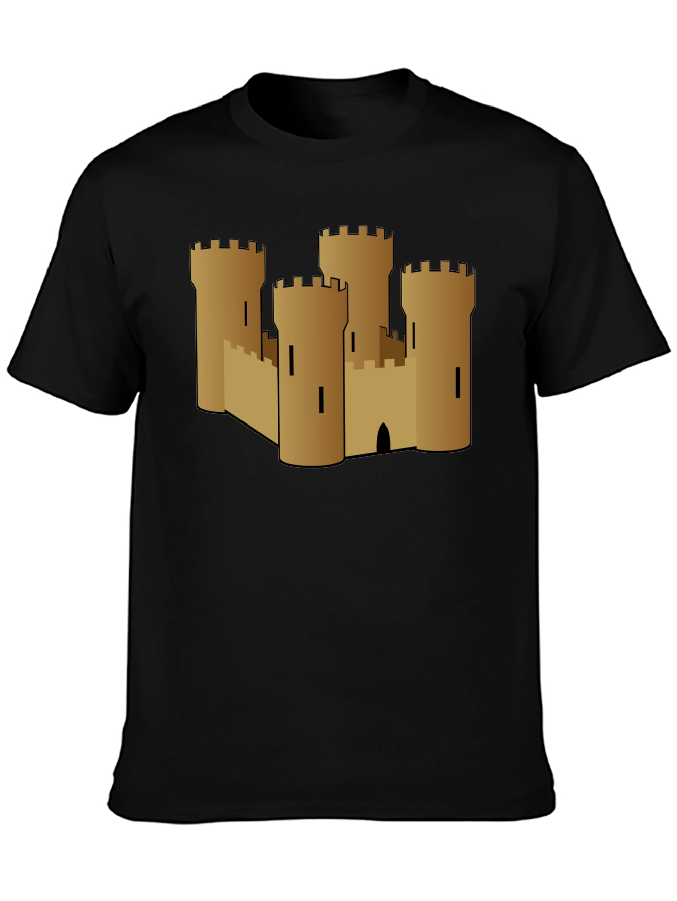 Sand Castle Graphic Tee - Black