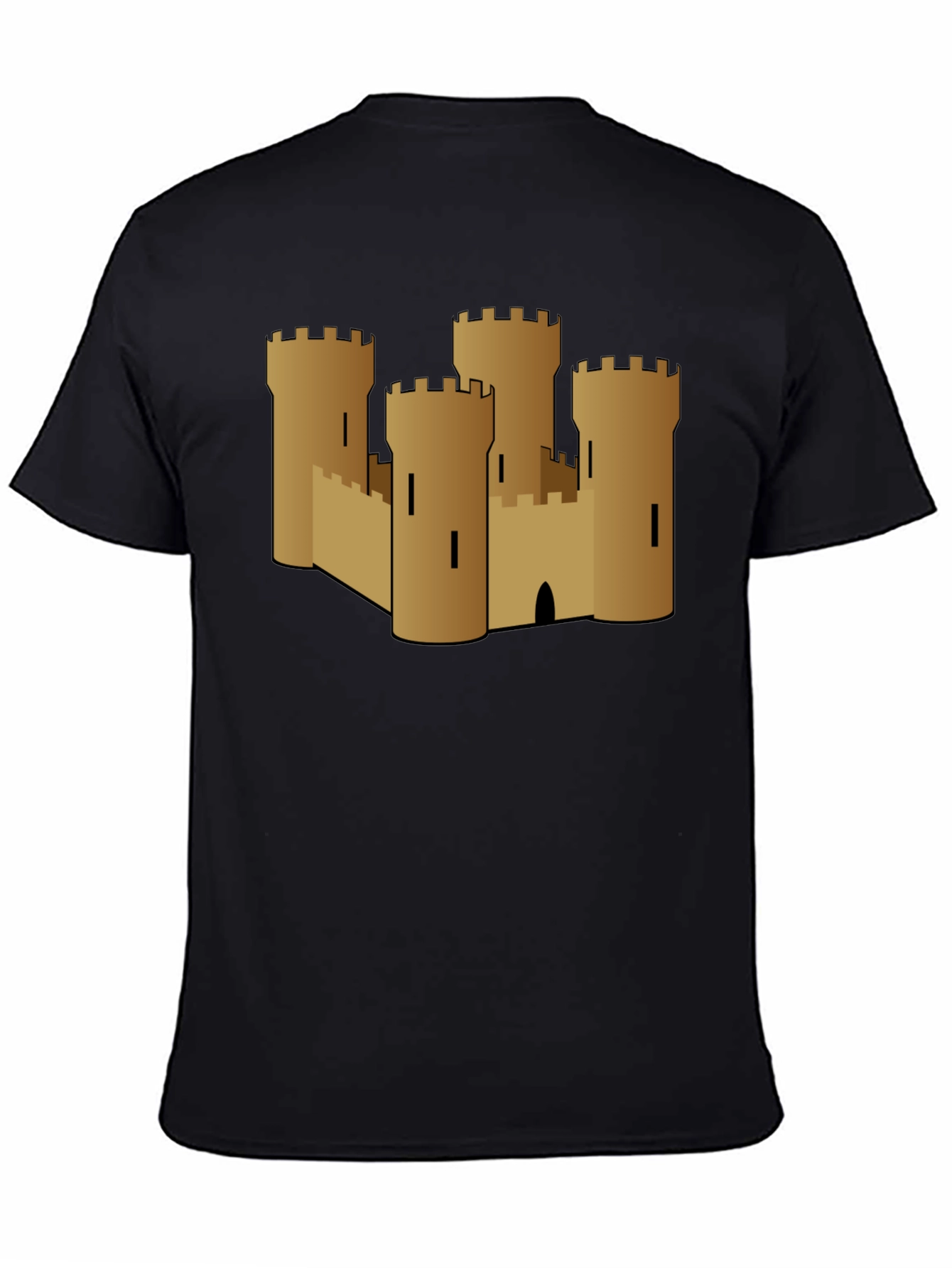 Sand Castle Graphic Tee - Black