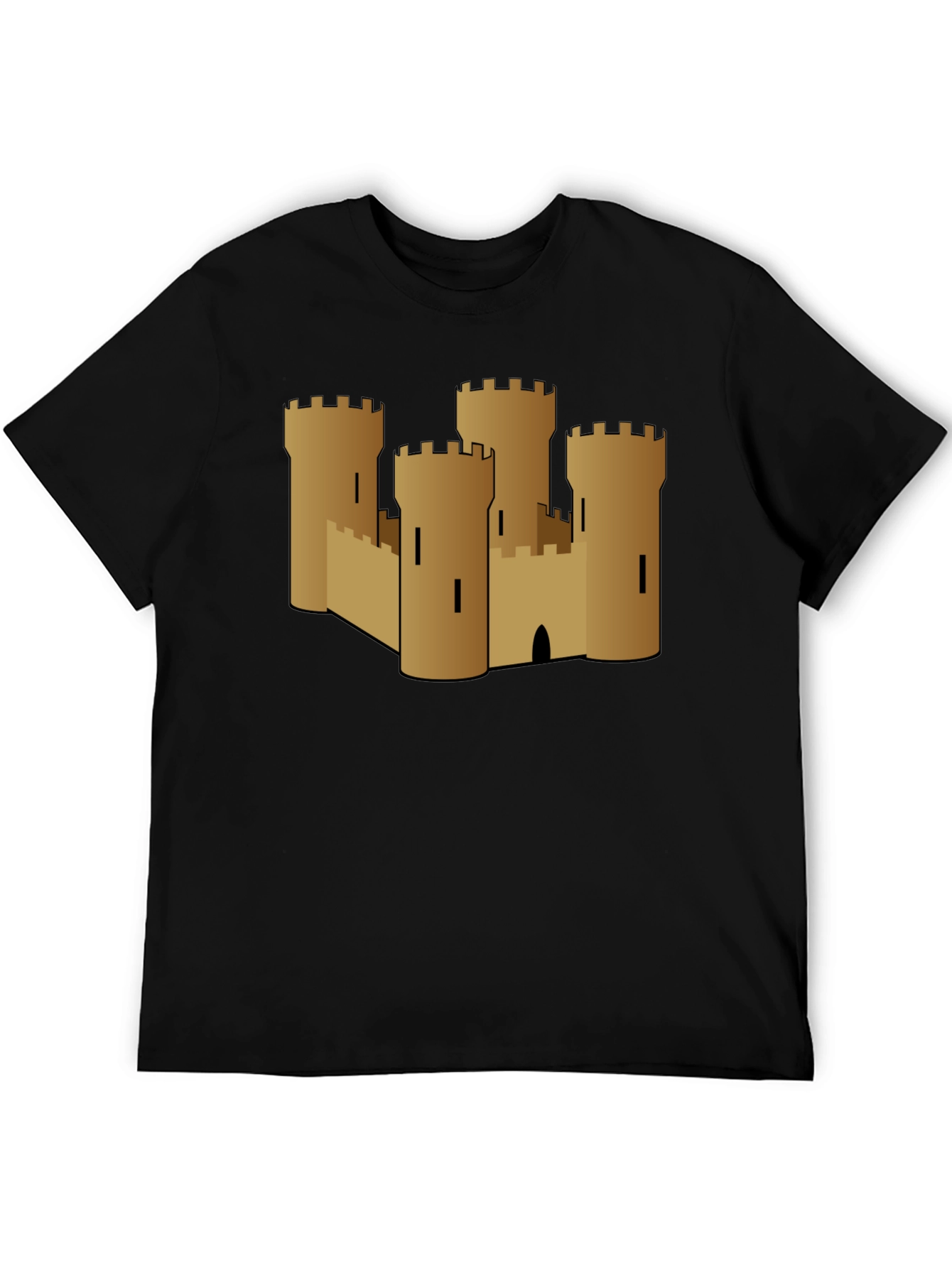 Sand Castle Graphic Tee - Black