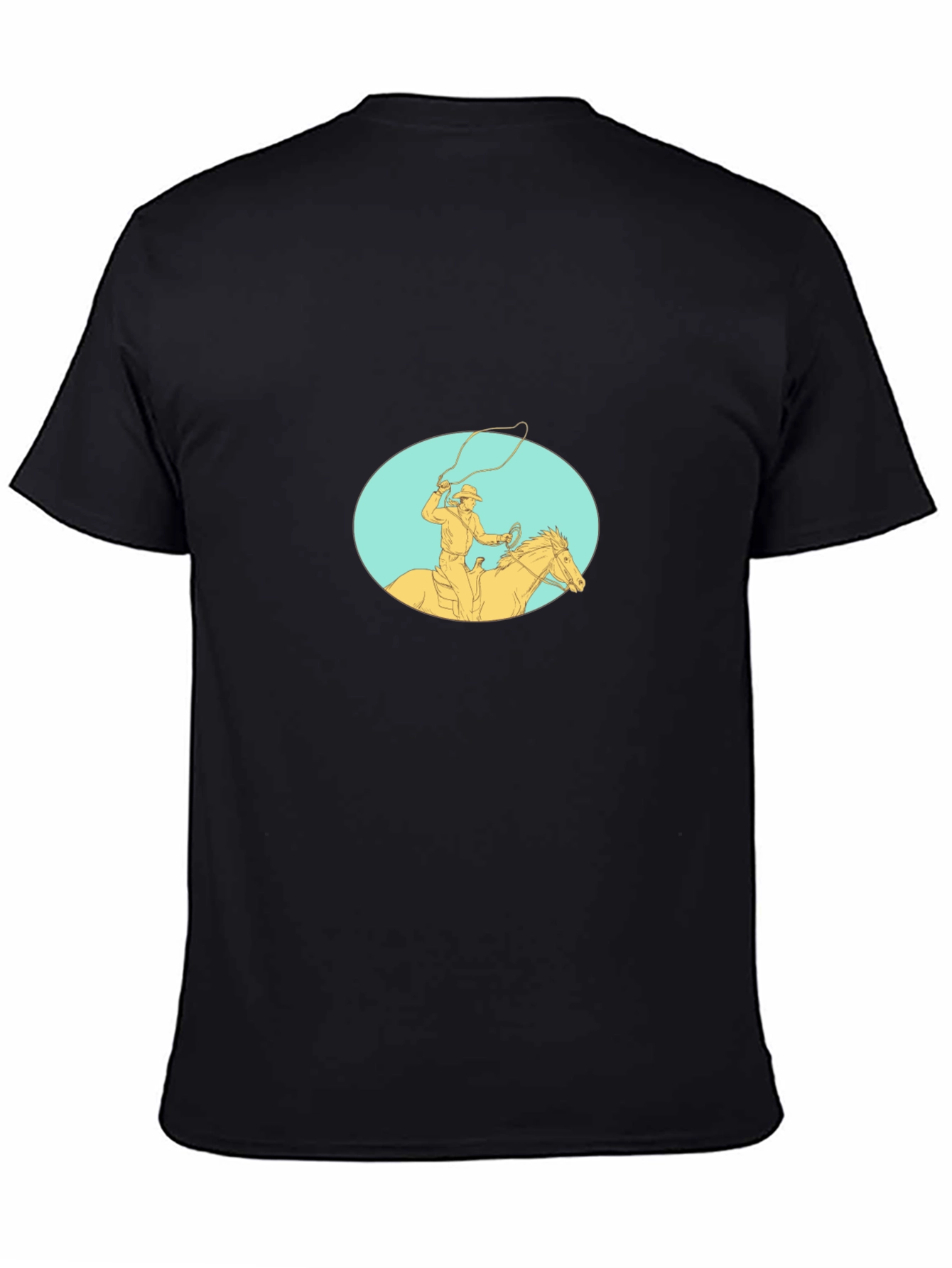 Cowboy Lasso T-Shirt - Black Tee