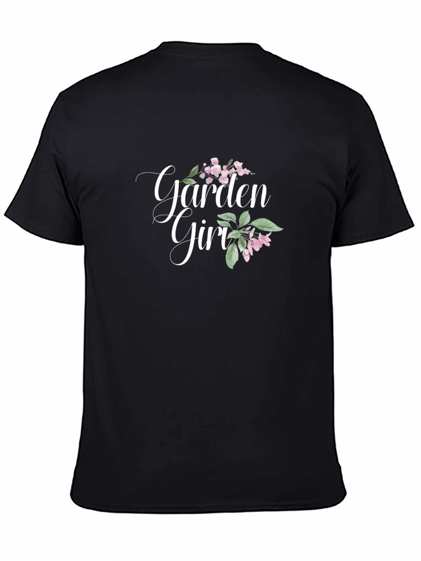 Garden Girl Graphic Tee - Black
