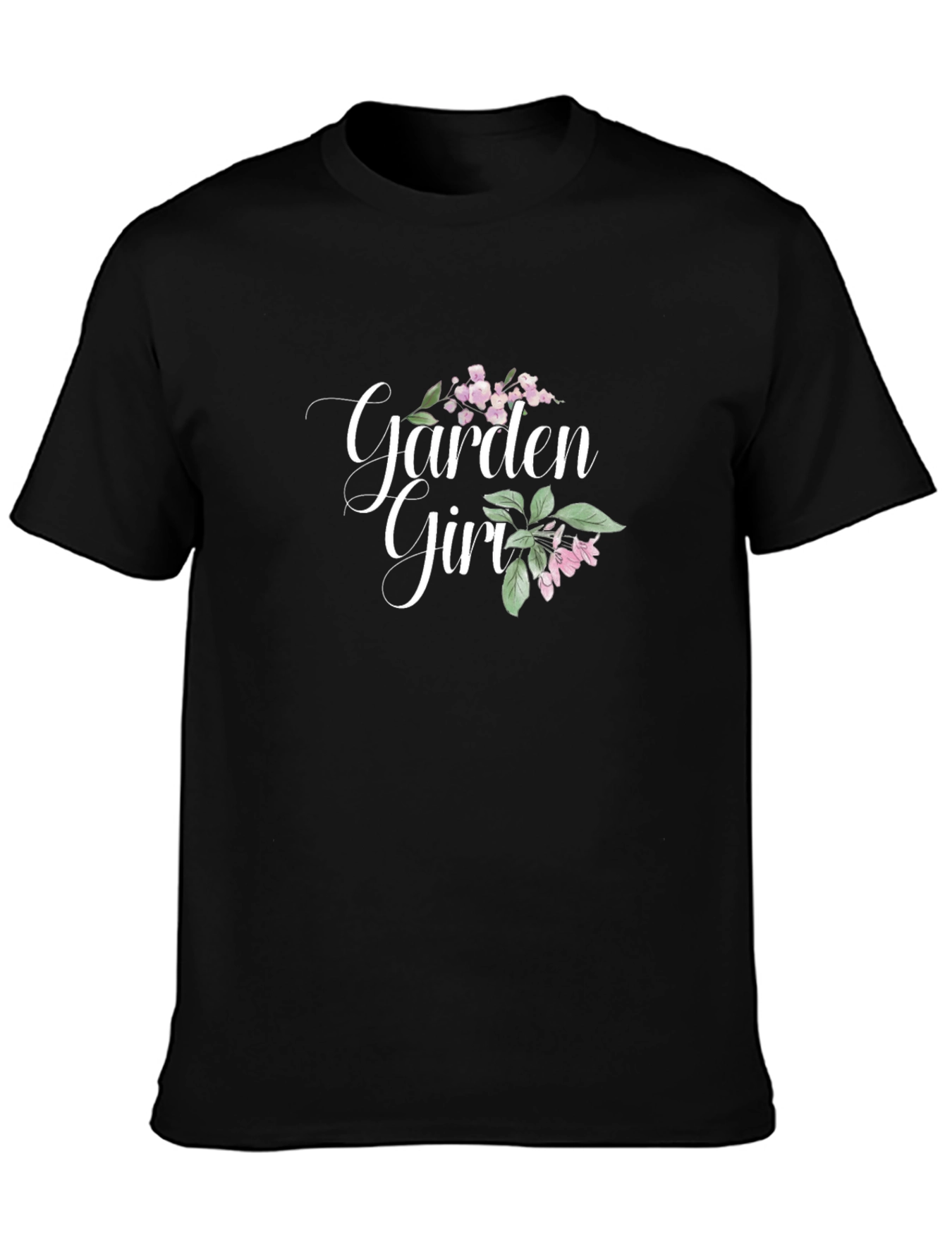 Garden Girl Graphic Tee - Black