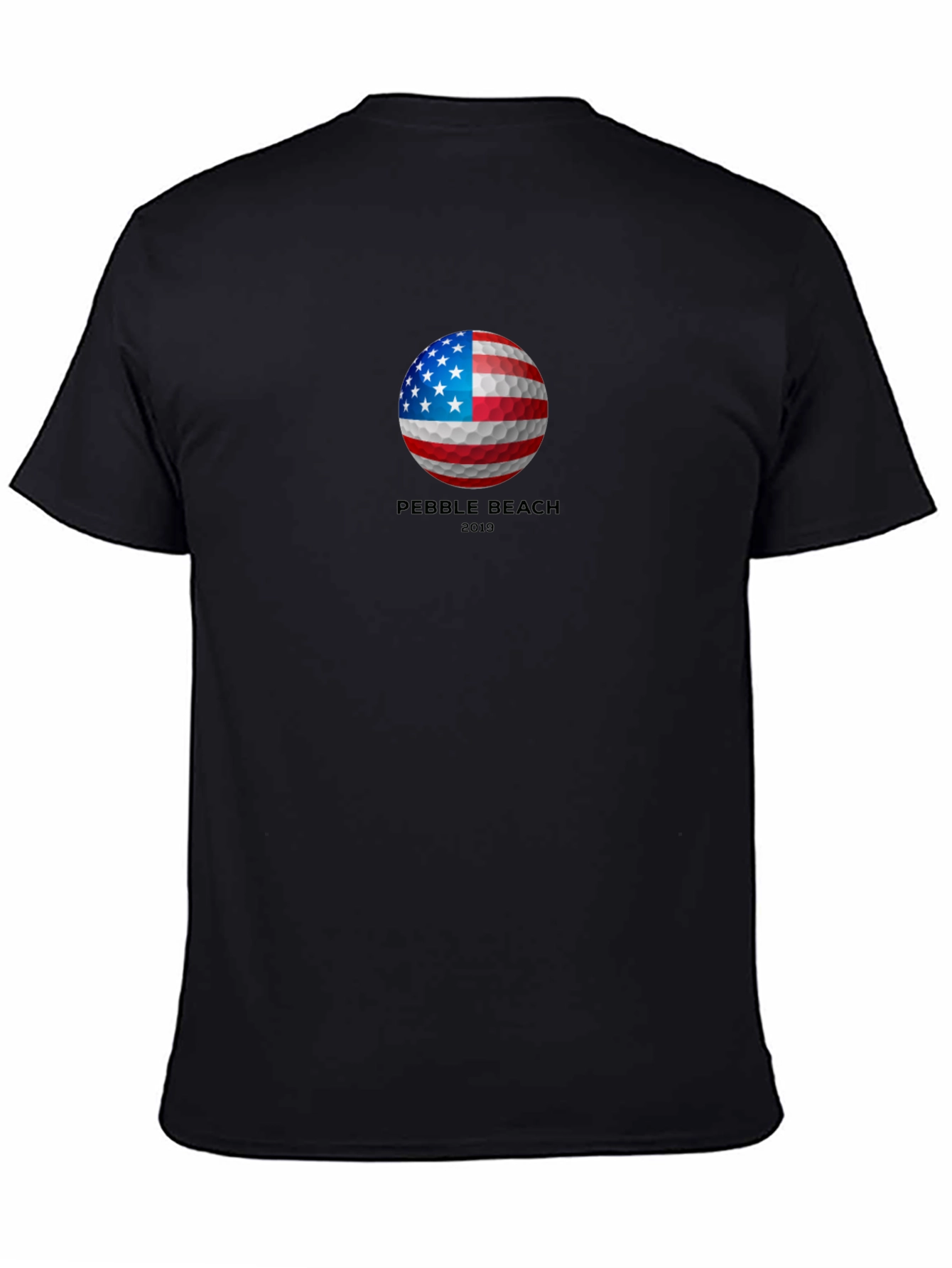 Pebble Beach 2019 American Flag Golf Ball T-Shirt