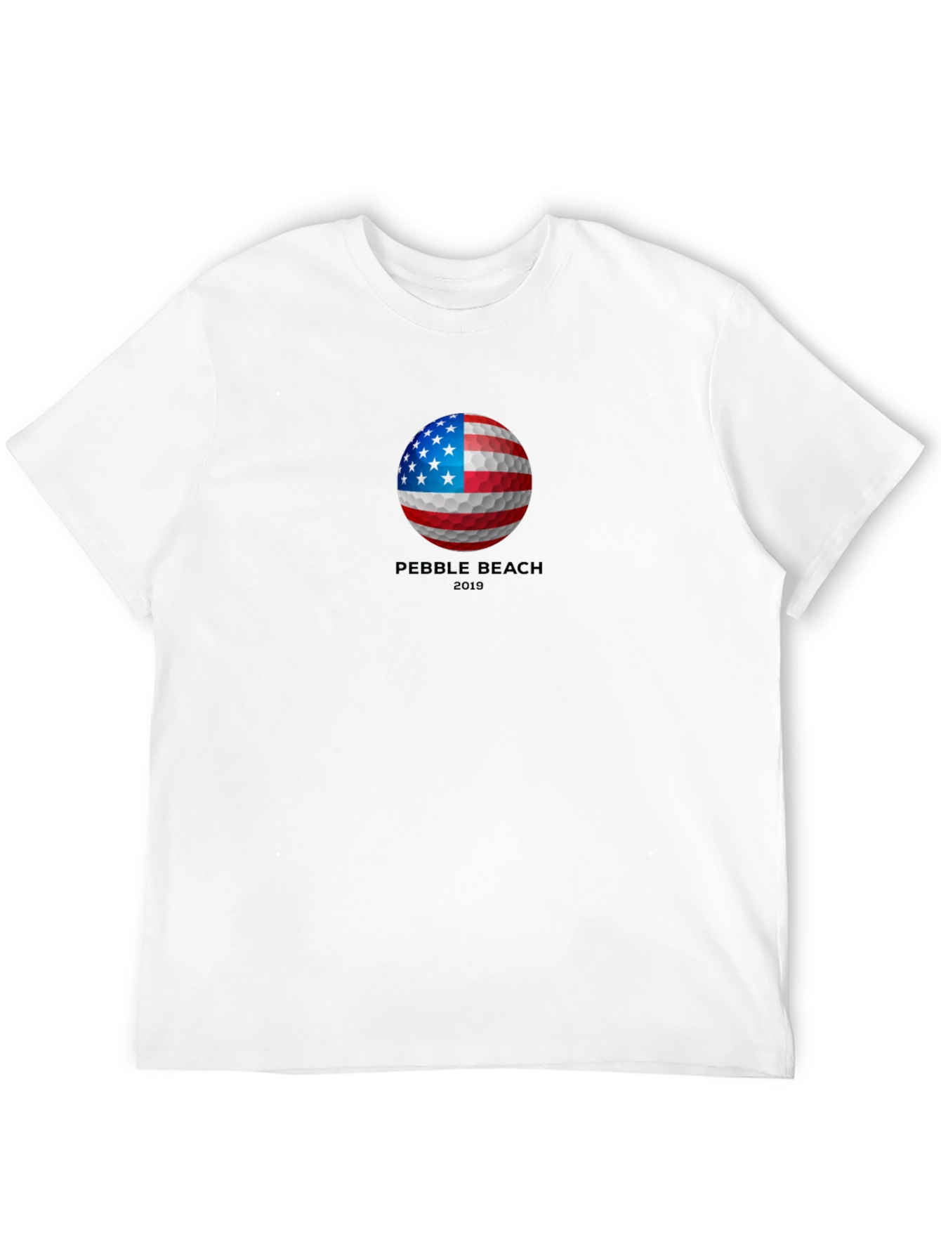 Pebble Beach 2019 American Flag Golf Ball T-Shirt