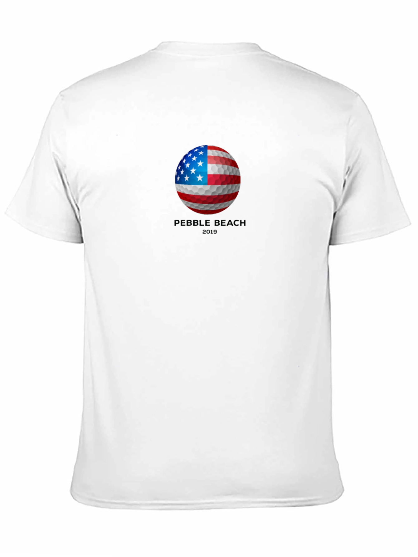 Pebble Beach 2019 American Flag Golf Ball T-Shirt