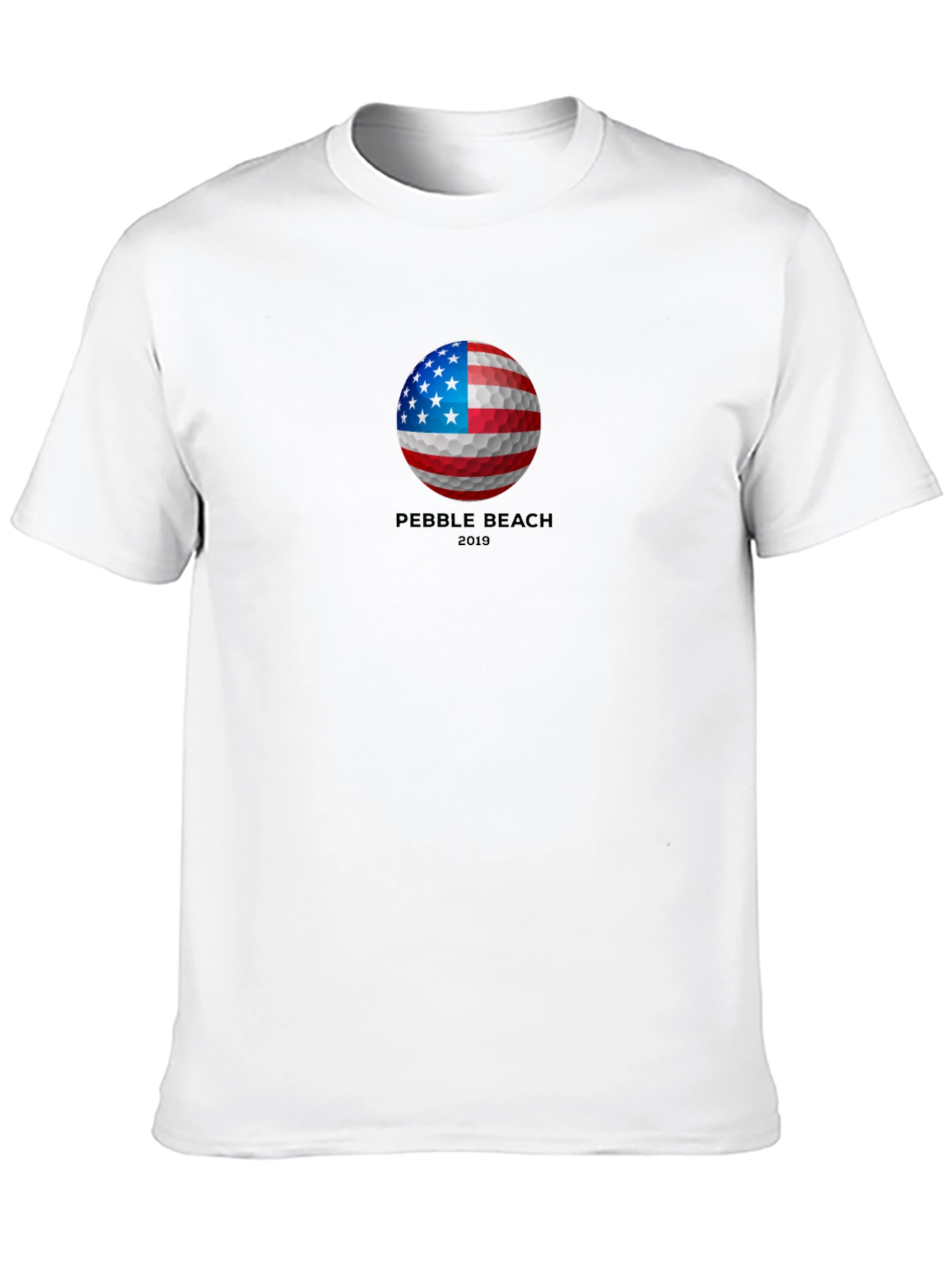 Pebble Beach 2019 American Flag Golf Ball T-Shirt