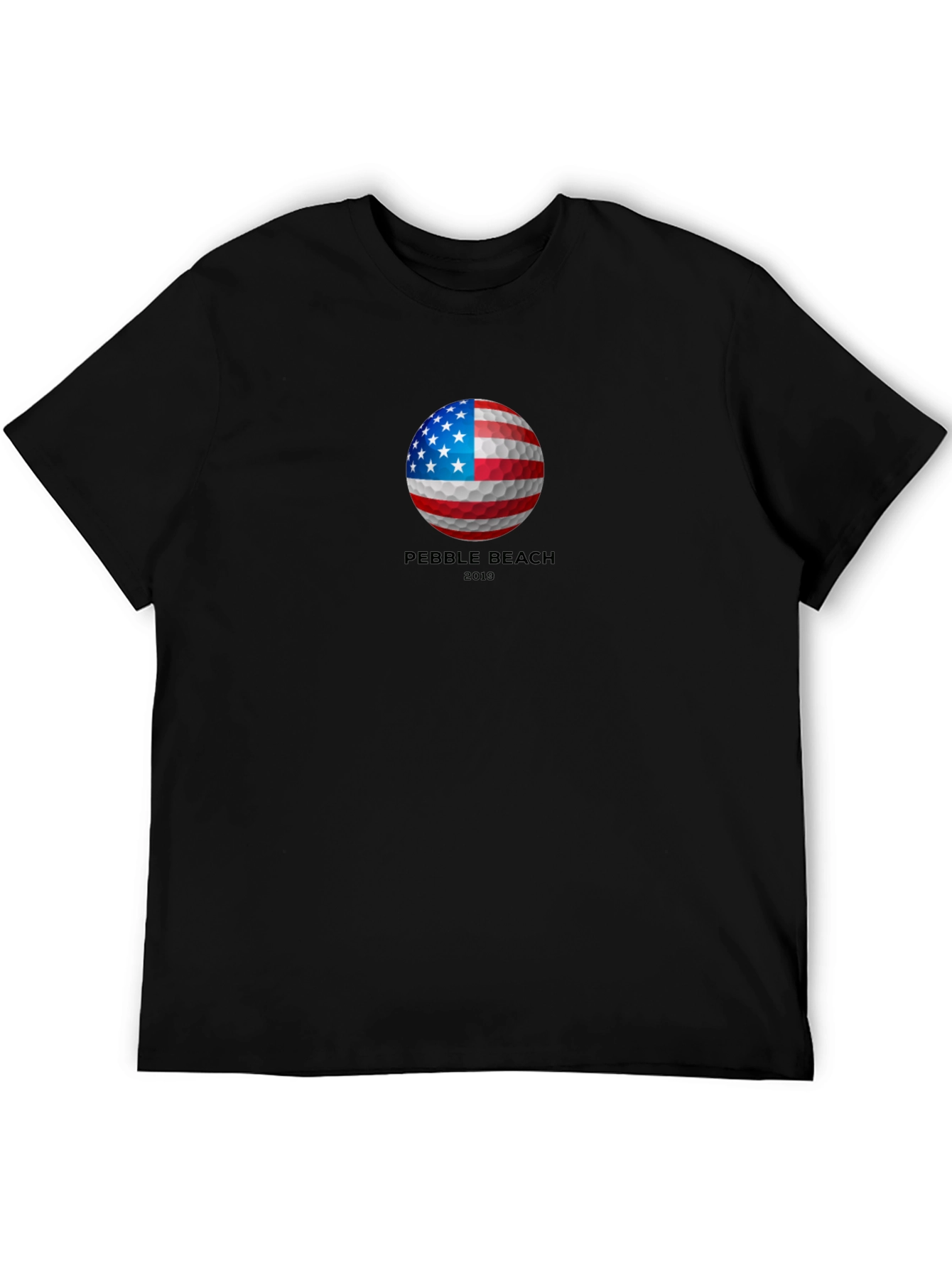 Pebble Beach 2019 American Flag Golf Ball T-Shirt