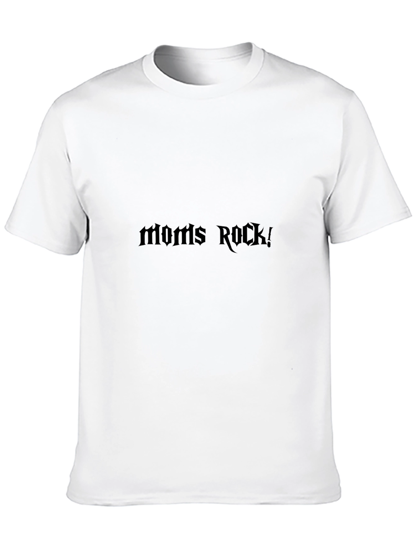 Moms Rock! Black Graphic T-Shirt