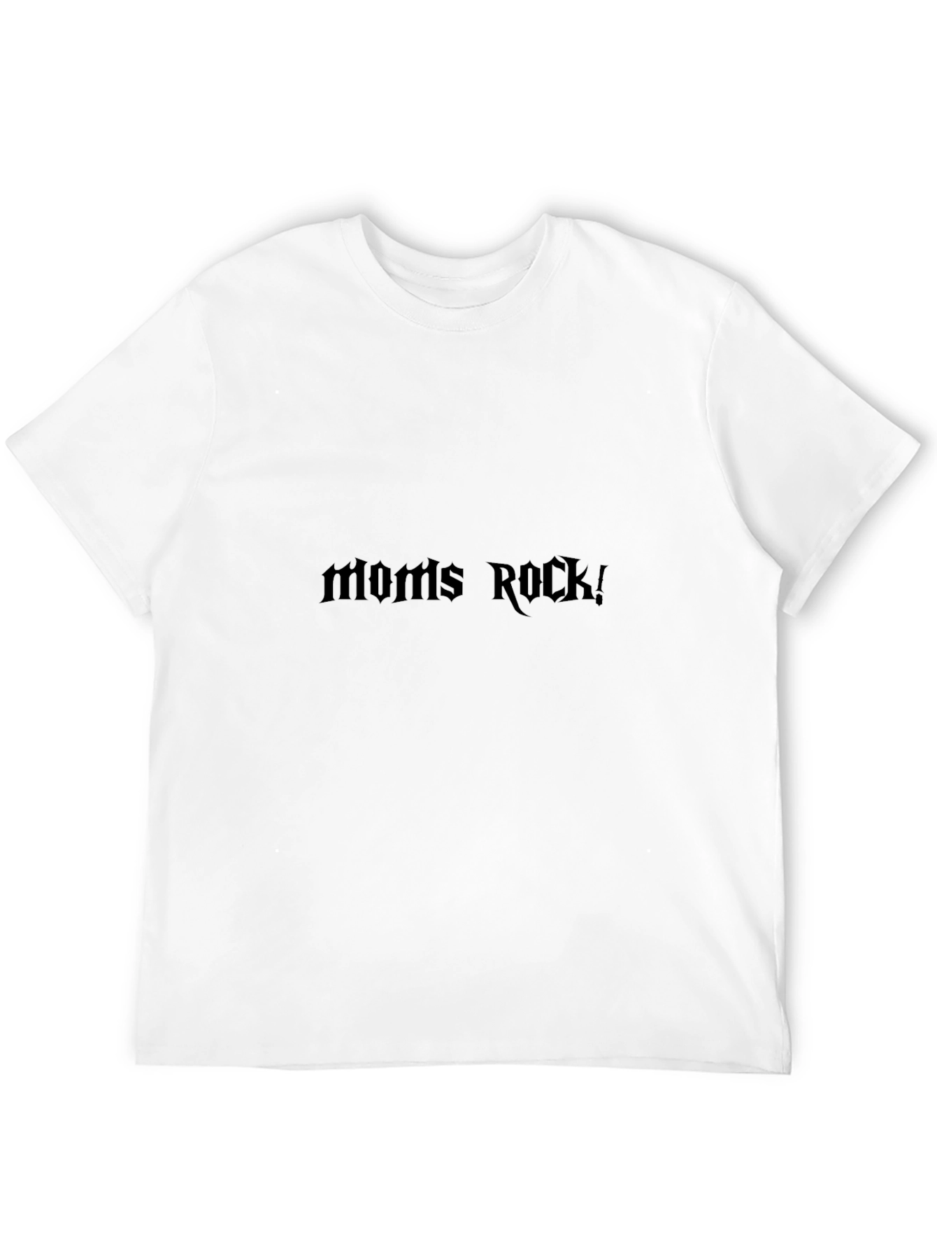Moms Rock! Black Graphic T-Shirt