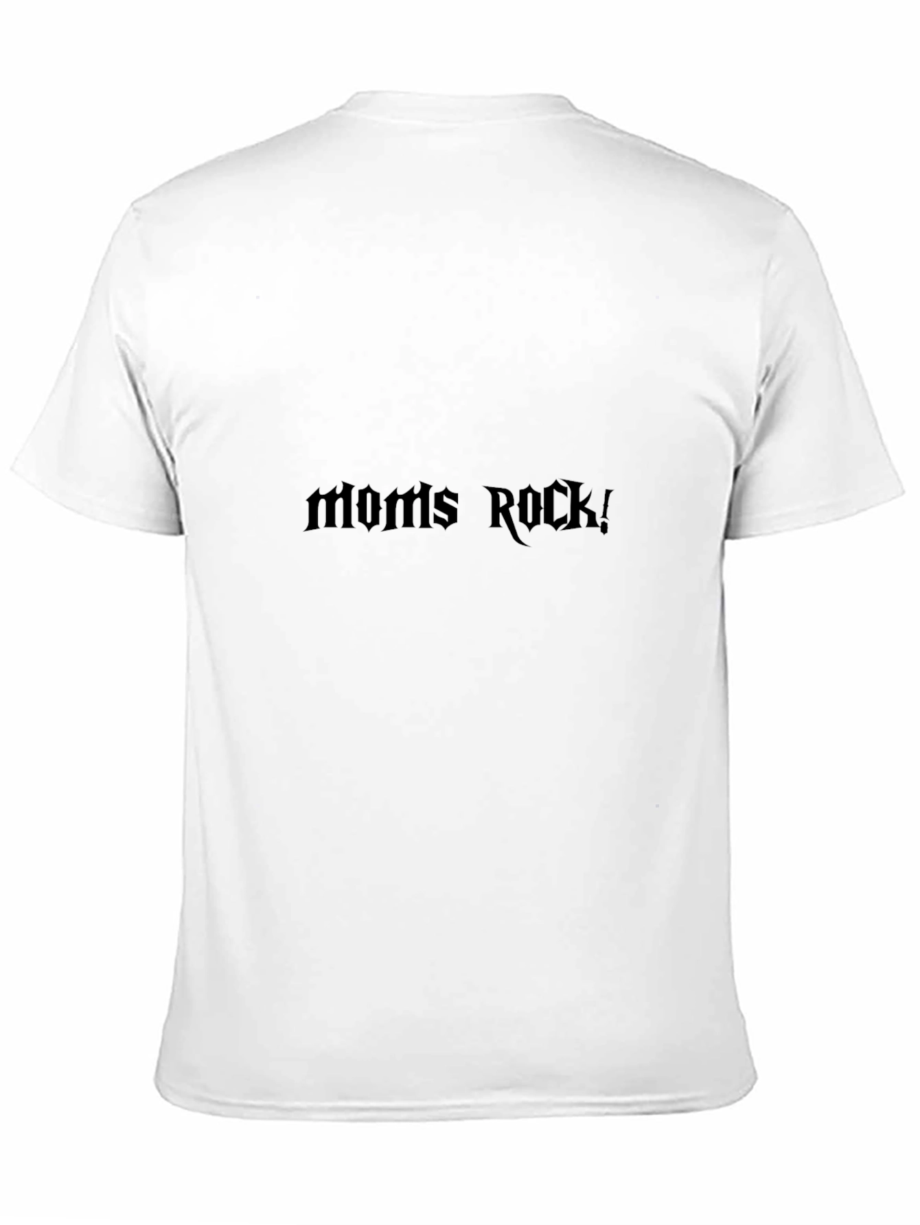 Moms Rock! Black Graphic T-Shirt
