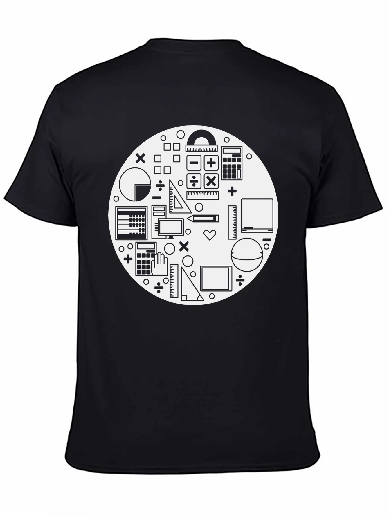 Math Lover T-Shirt - Black Graphic Tee