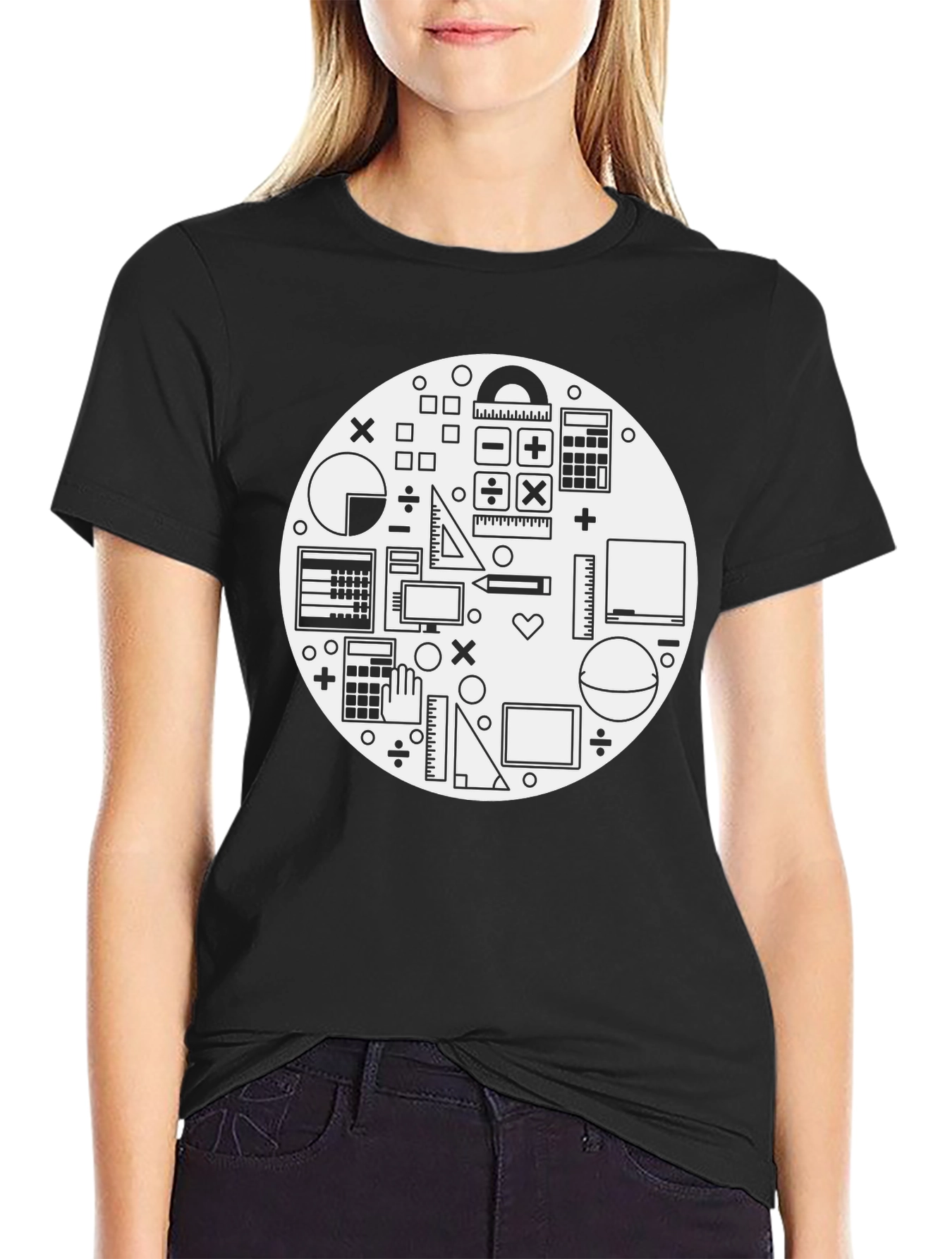 Math Lover T-Shirt - Black Graphic Tee