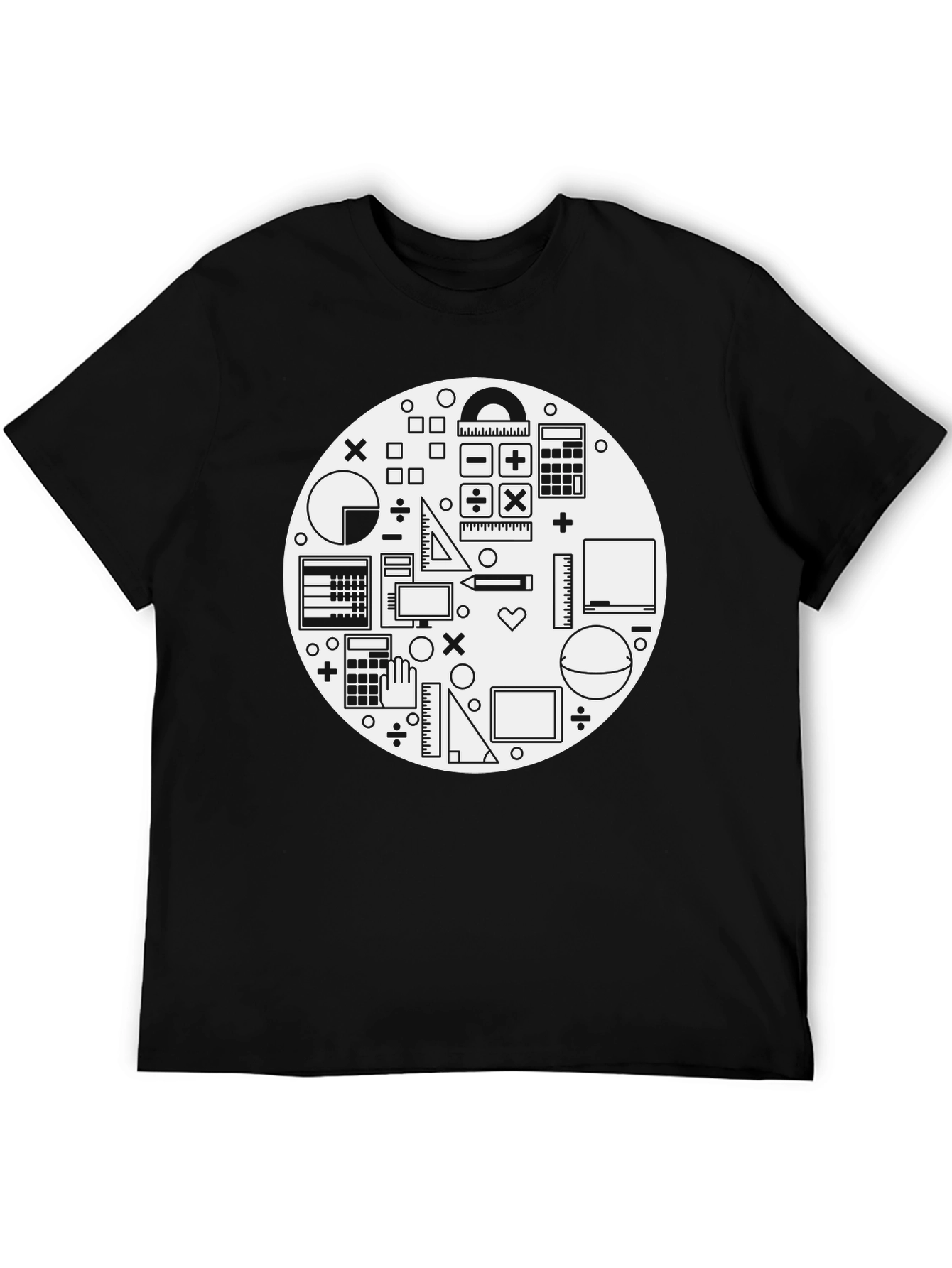 Math Lover T-Shirt - Black Graphic Tee