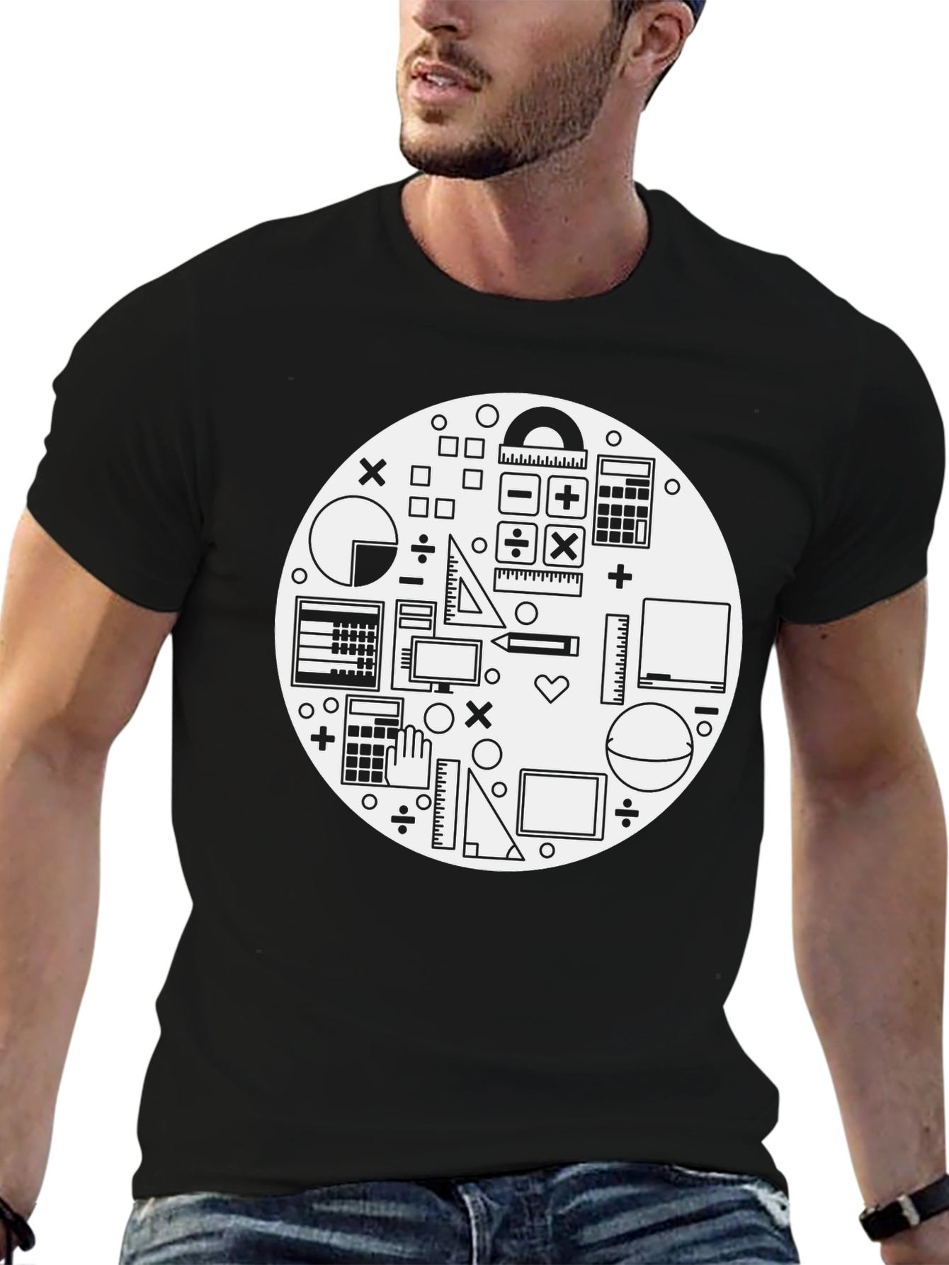 Math Lover T-Shirt - Black Graphic Tee