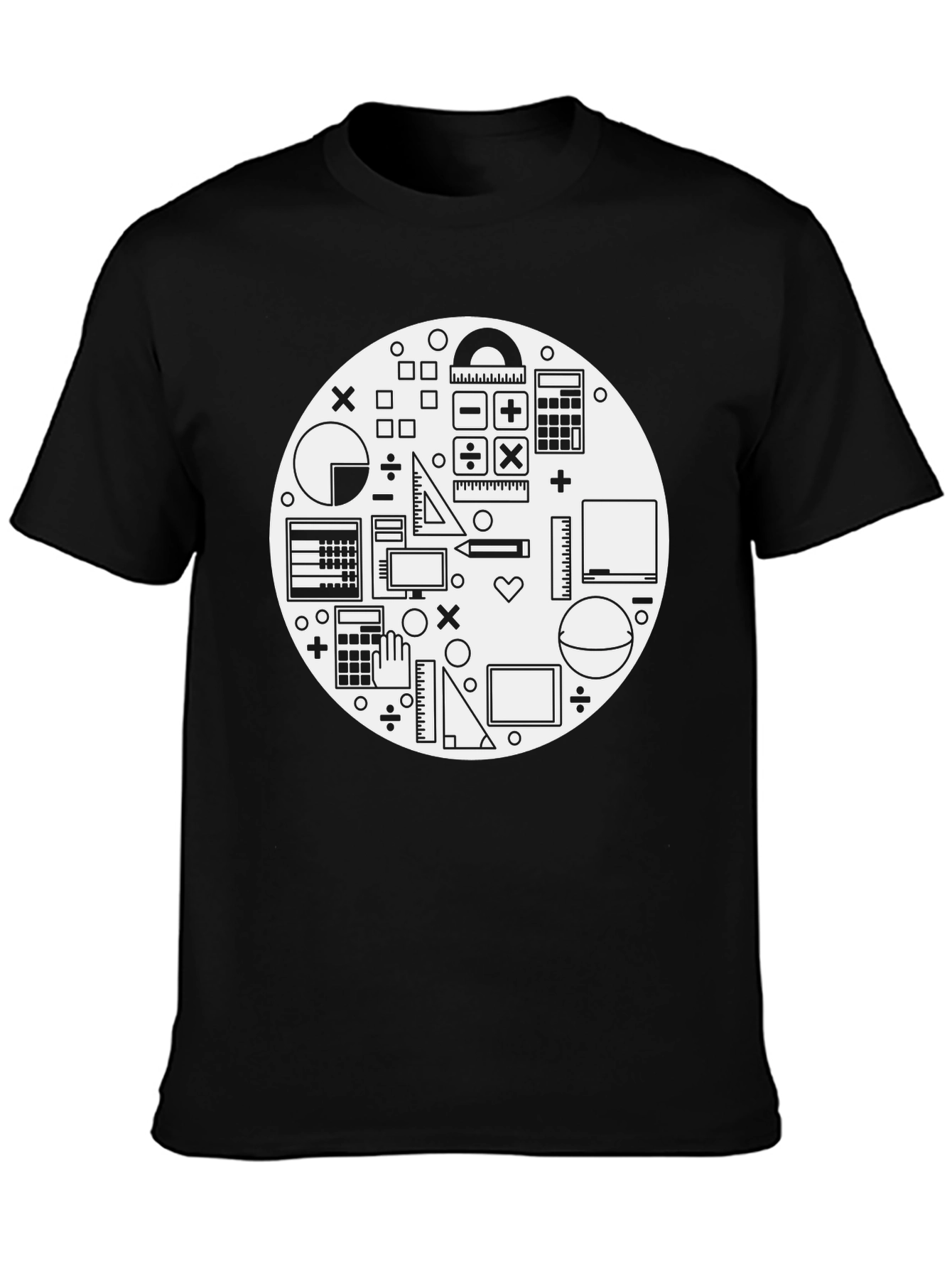 Math Lover T-Shirt - Black Graphic Tee