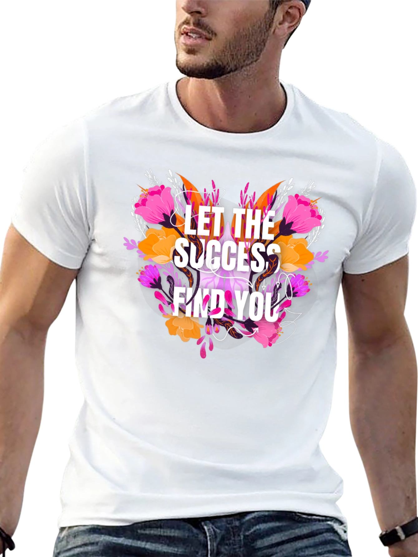 Floral Success T-Shirt - Motivational Tee