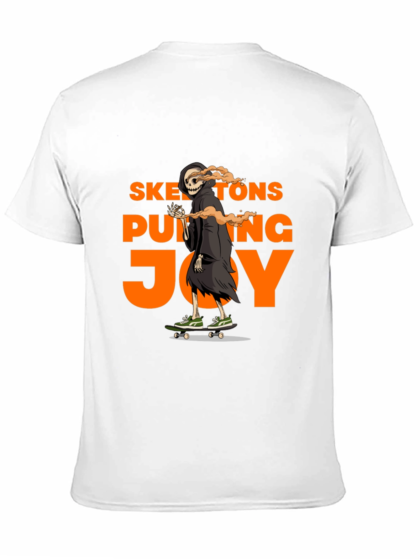 Skateboarding Skeleton Graphic T-Shirt