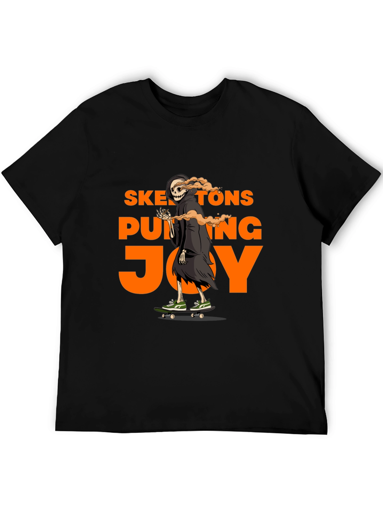 Skateboarding Skeleton Graphic T-Shirt