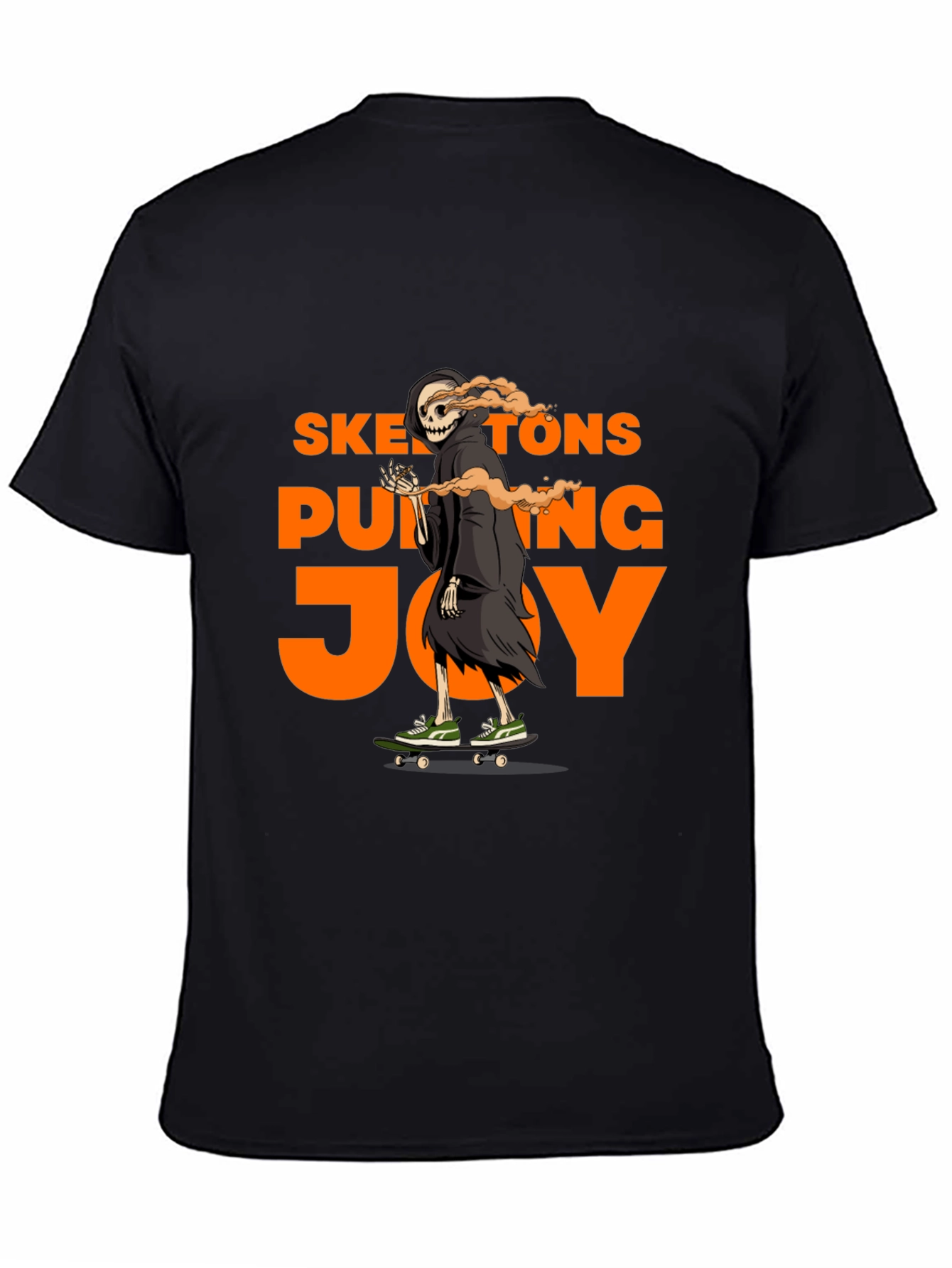 Skateboarding Skeleton Graphic T-Shirt