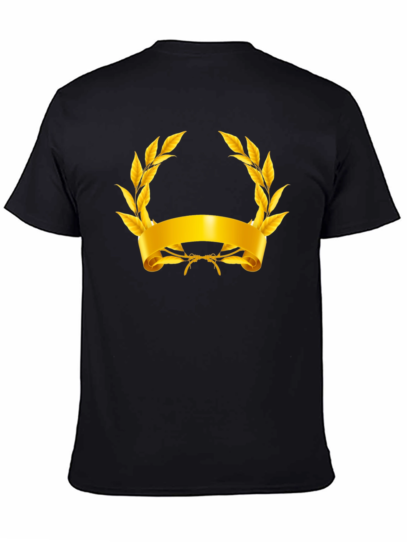 Gold Laurel Wreath Graphic T-Shirt