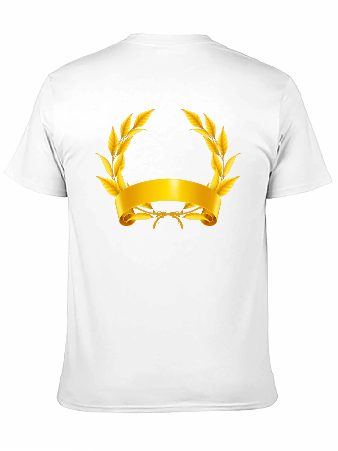 Gold Laurel Wreath Graphic T-Shirt