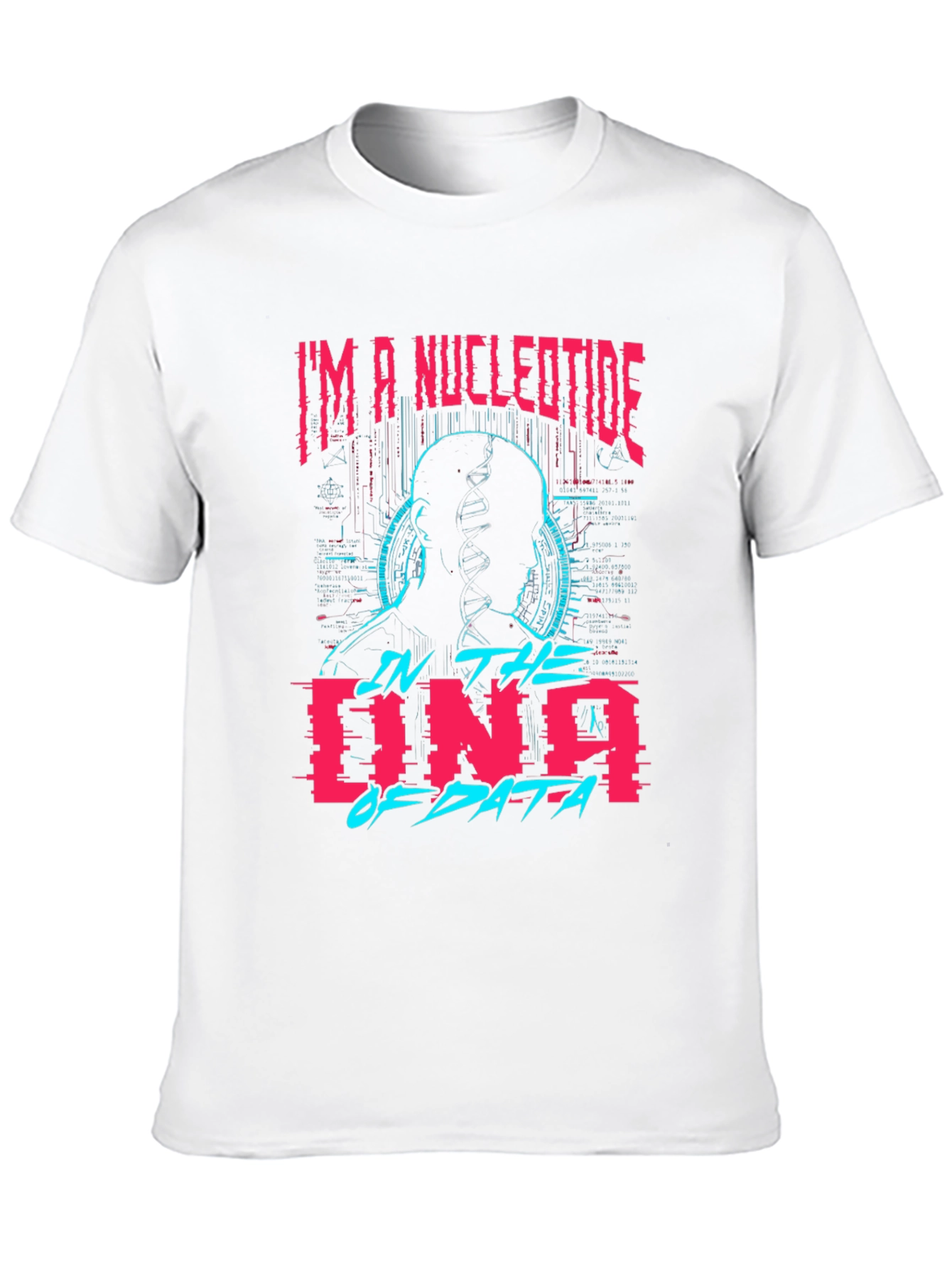 Nucleotide DNA Data Black Graphic Tee