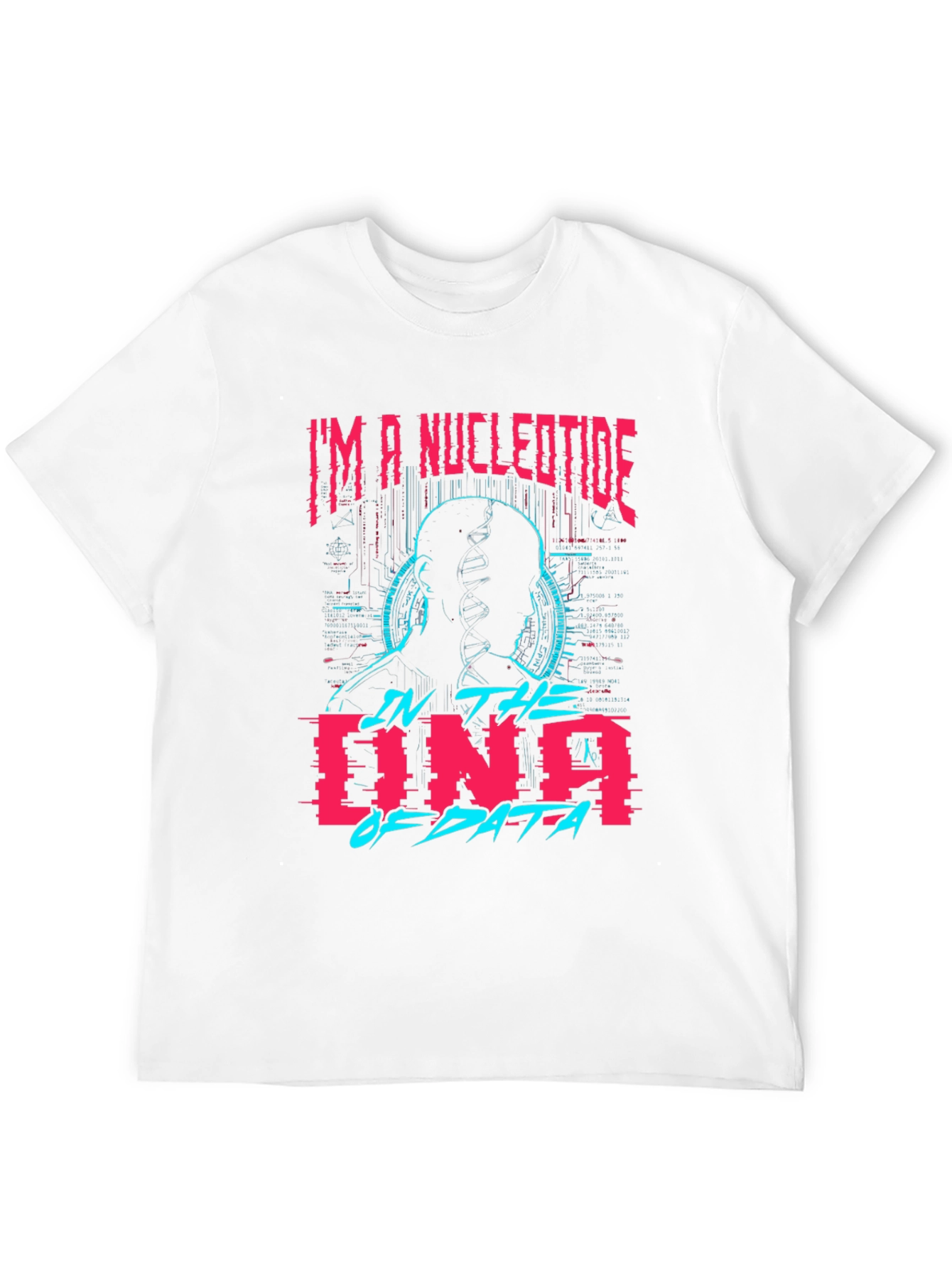 Nucleotide DNA Data Black Graphic Tee