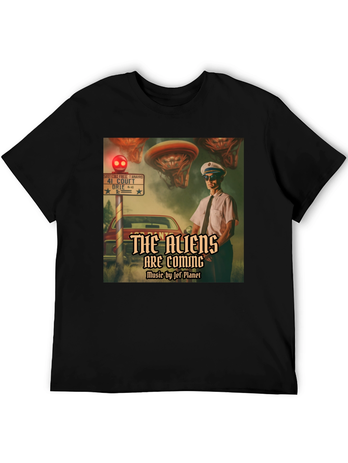 The Aliens Are Coming T-Shirt - Retro Sci-Fi Design