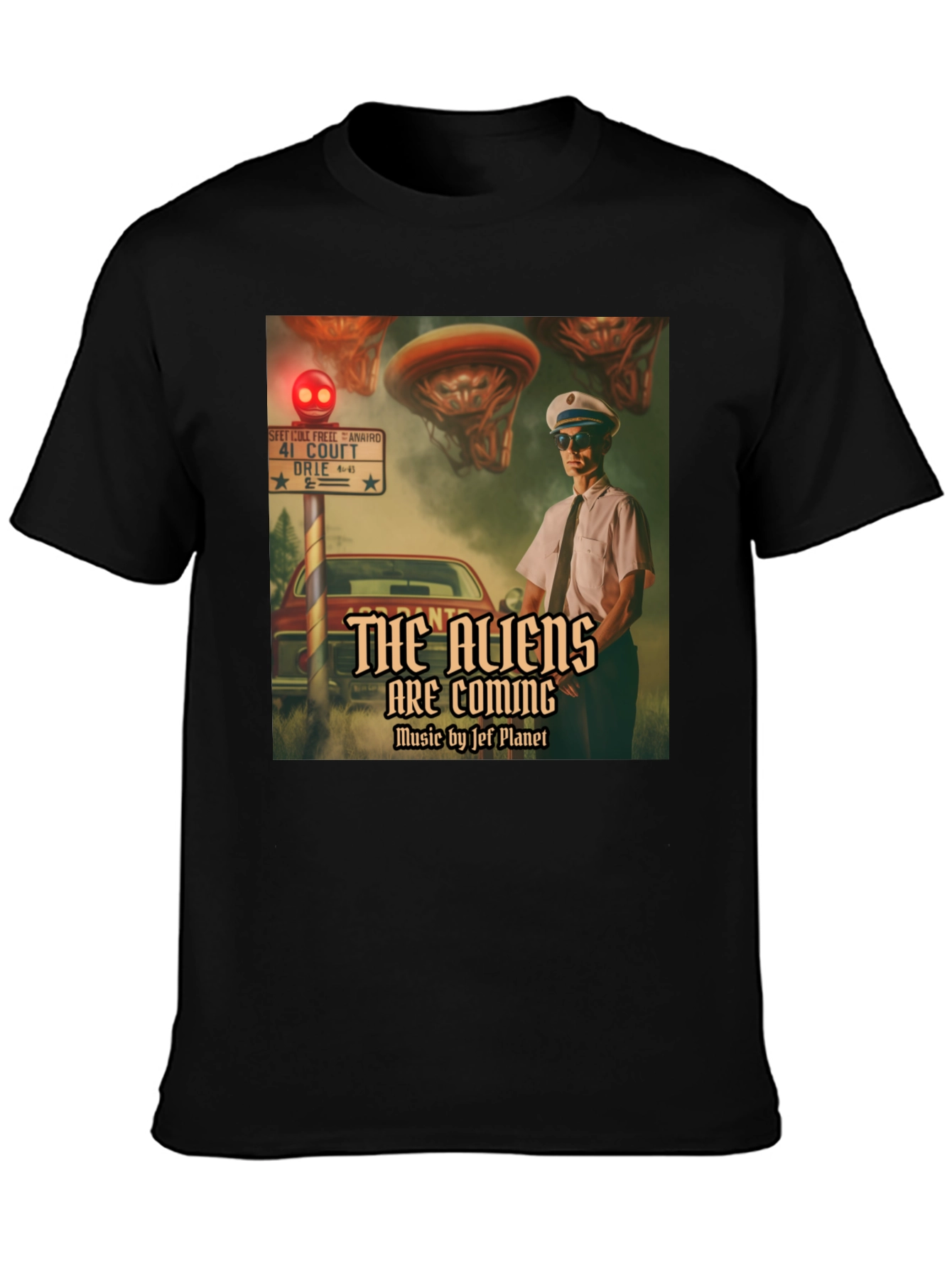 The Aliens Are Coming T-Shirt - Retro Sci-Fi Design