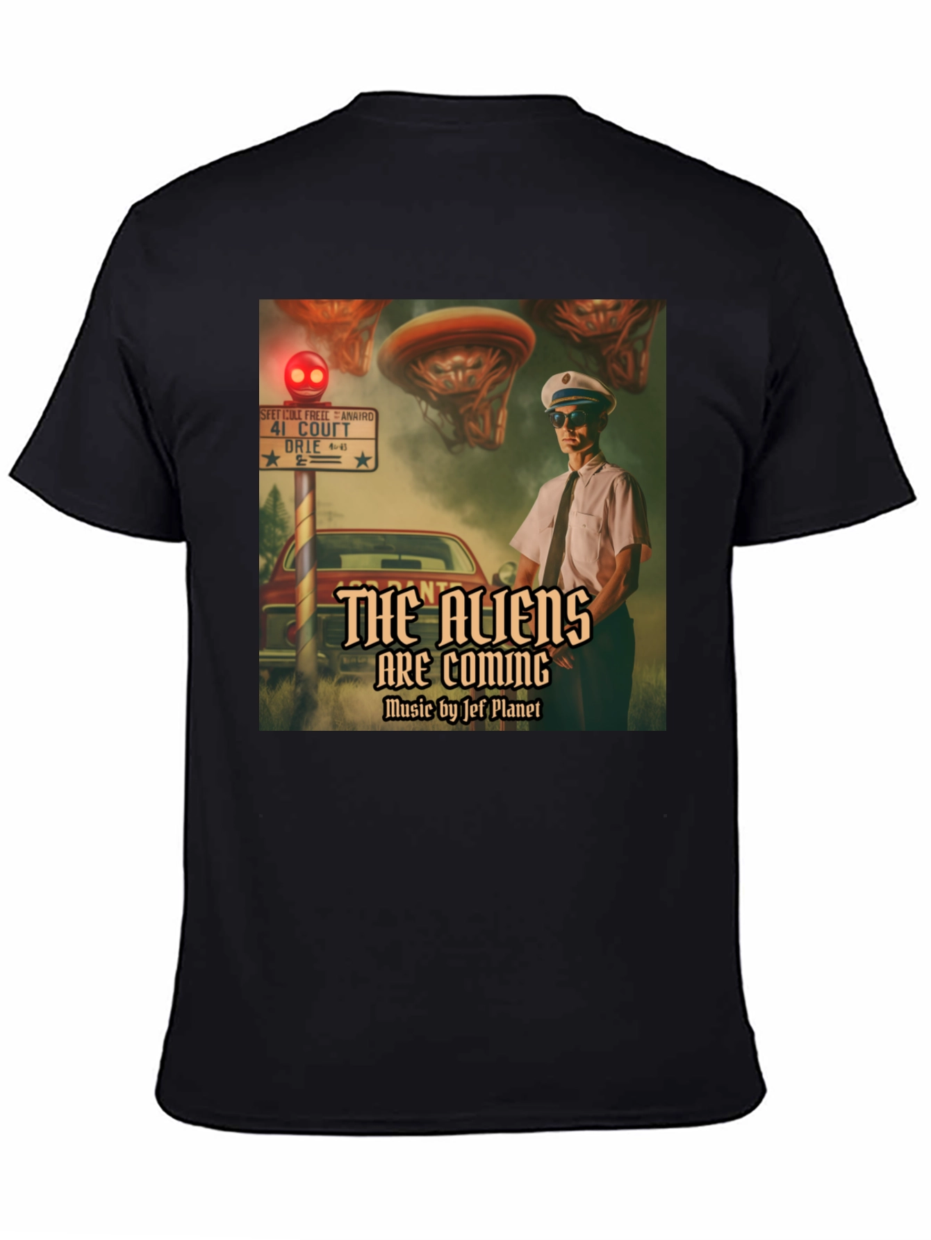 The Aliens Are Coming T-Shirt - Retro Sci-Fi Design