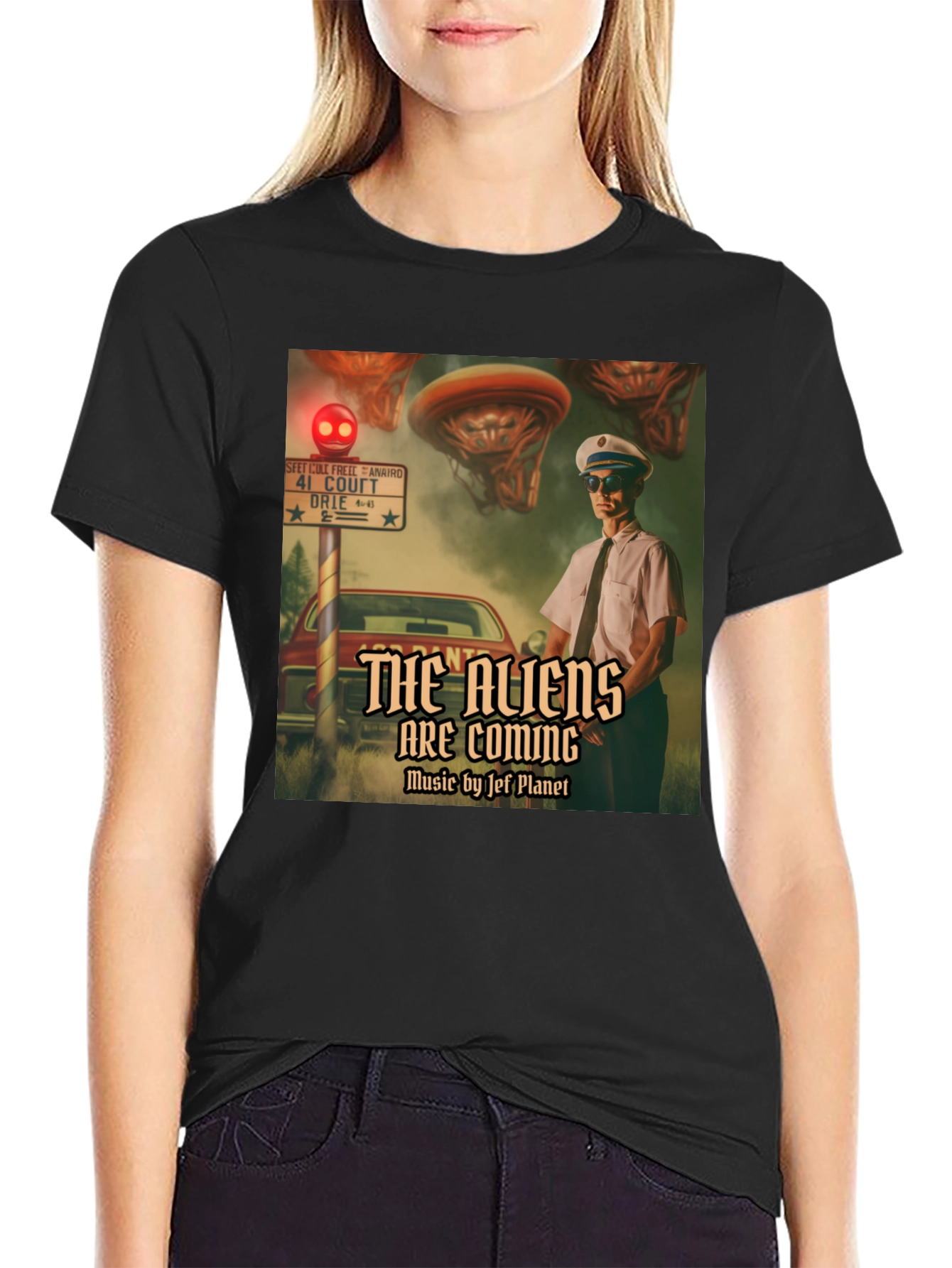 The Aliens Are Coming T-Shirt - Retro Sci-Fi Design