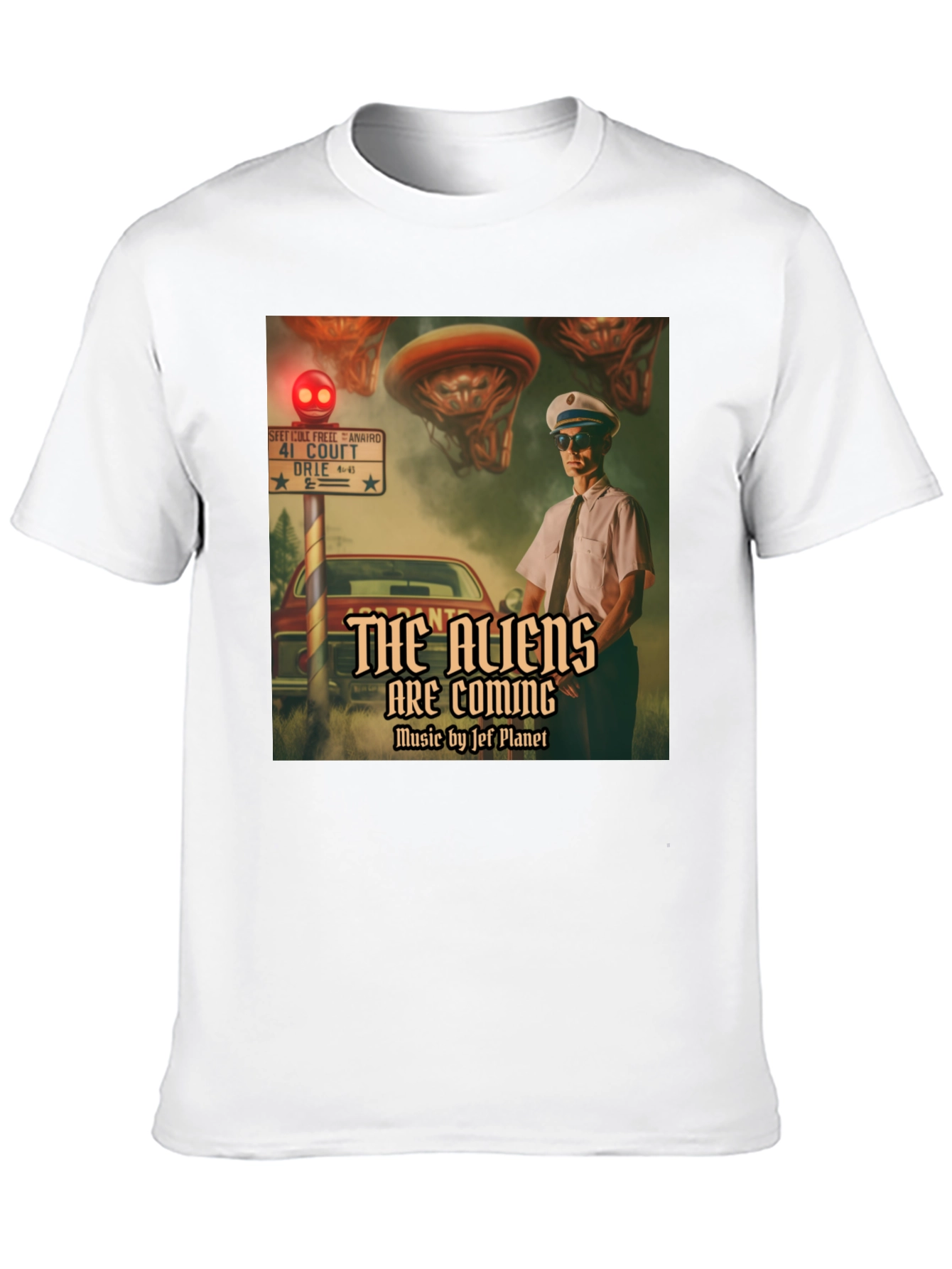 The Aliens Are Coming T-Shirt - Retro Sci-Fi Design