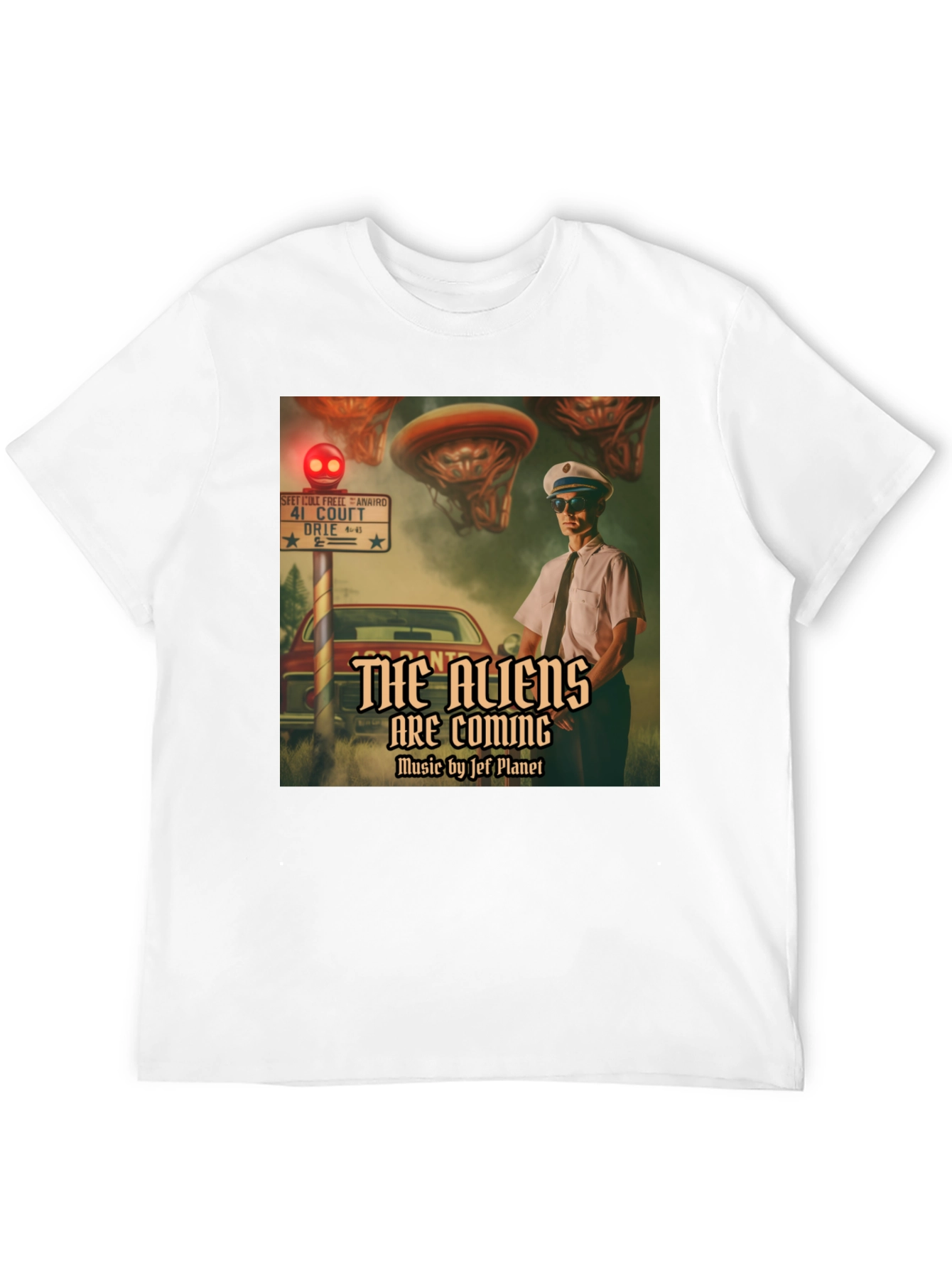 The Aliens Are Coming T-Shirt - Retro Sci-Fi Design