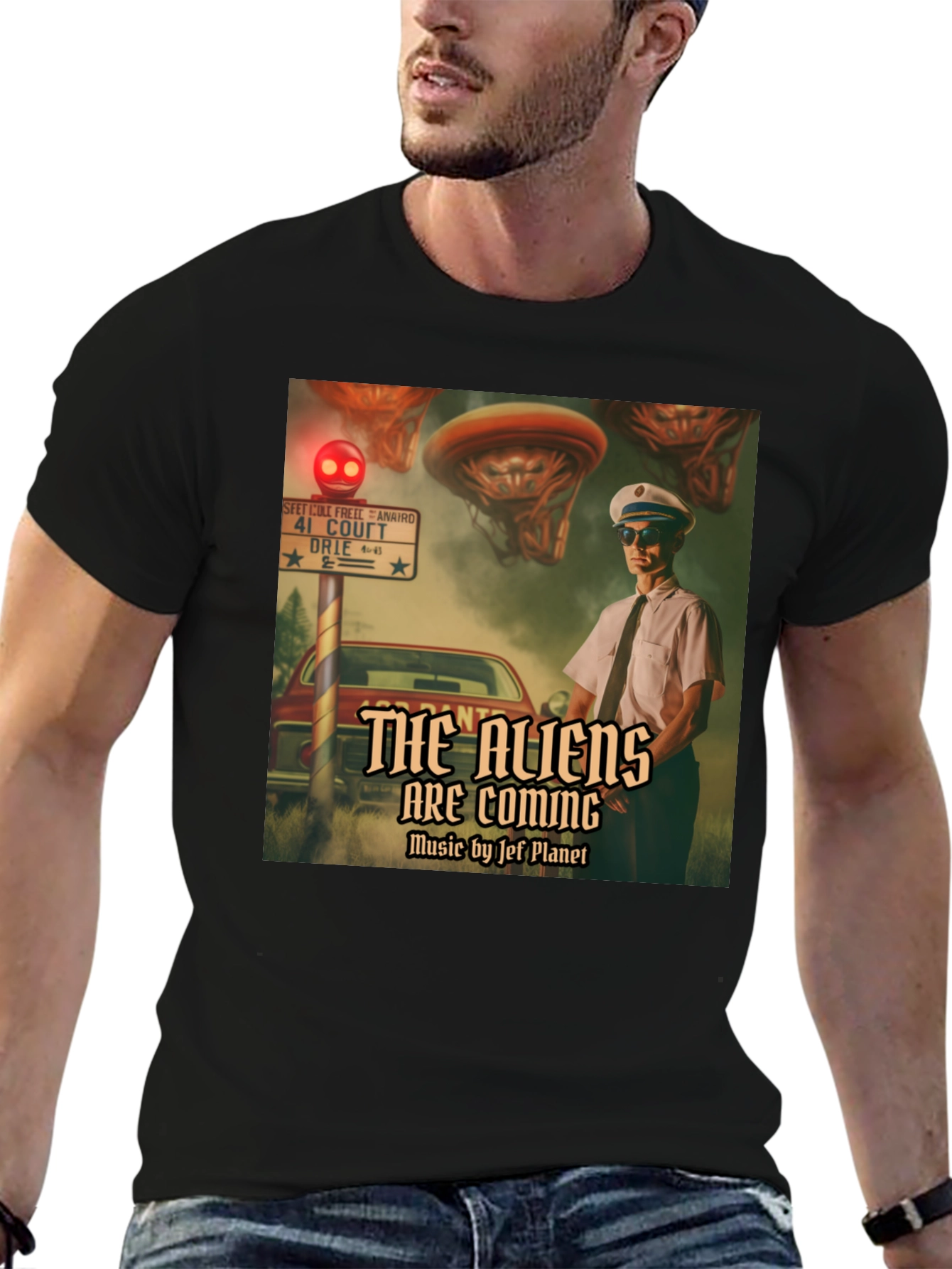 The Aliens Are Coming T-Shirt - Retro Sci-Fi Design