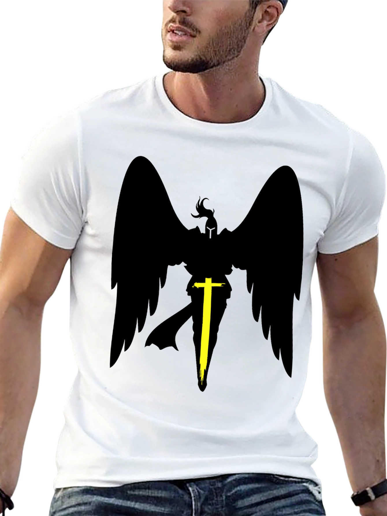 Winged Warrior Black T-Shirt