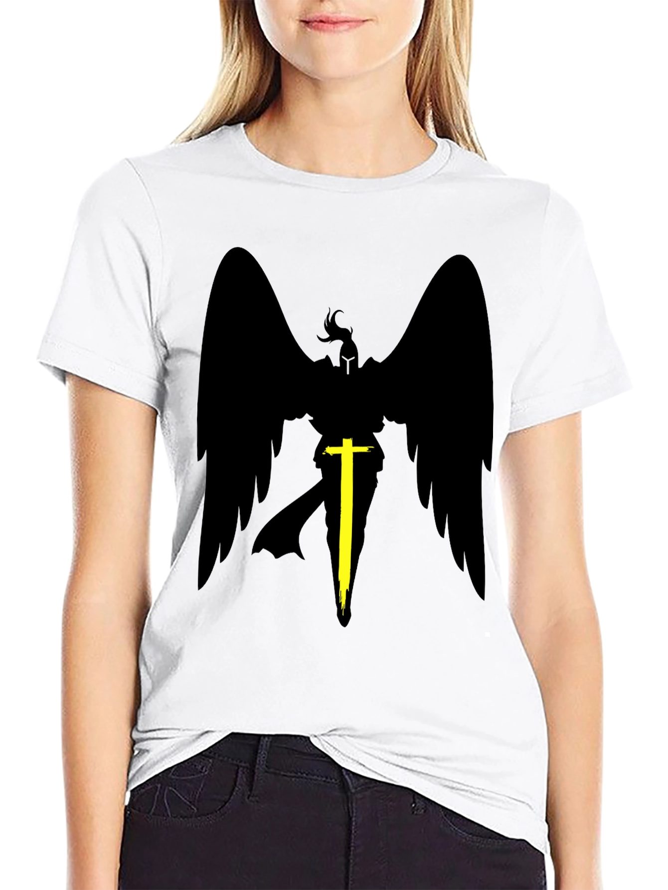 Winged Warrior Black T-Shirt