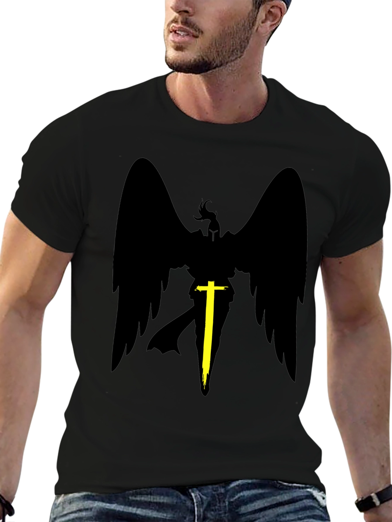 Winged Warrior Black T-Shirt