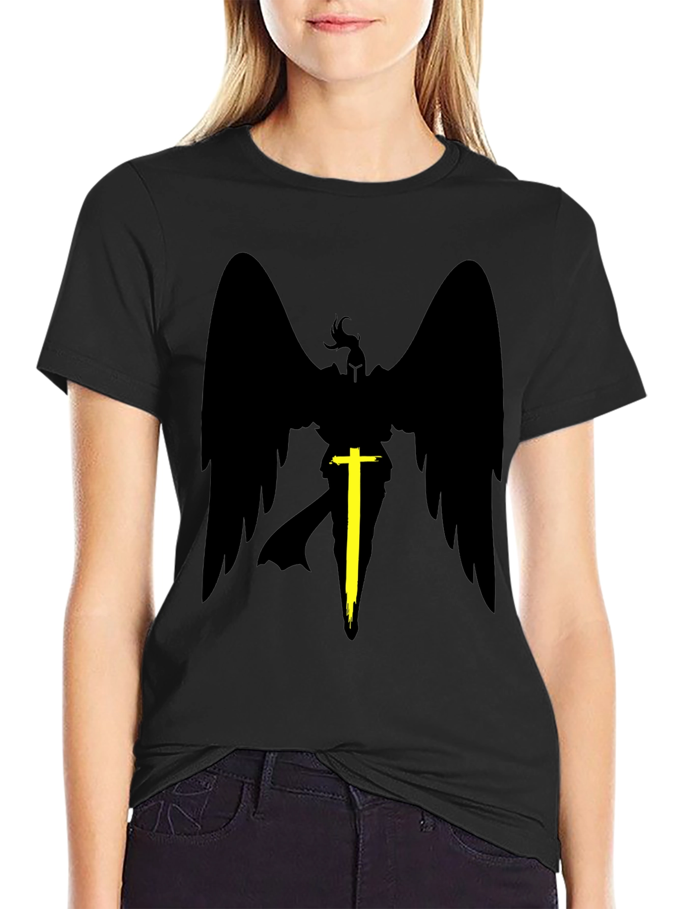 Winged Warrior Black T-Shirt