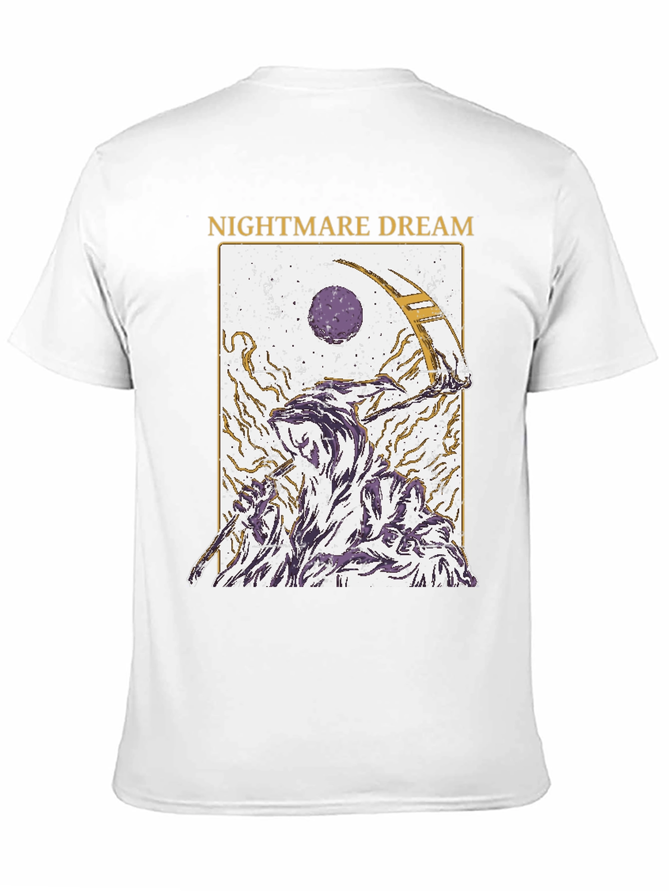 Nightmare Dream Graphic Print Black T-Shirt