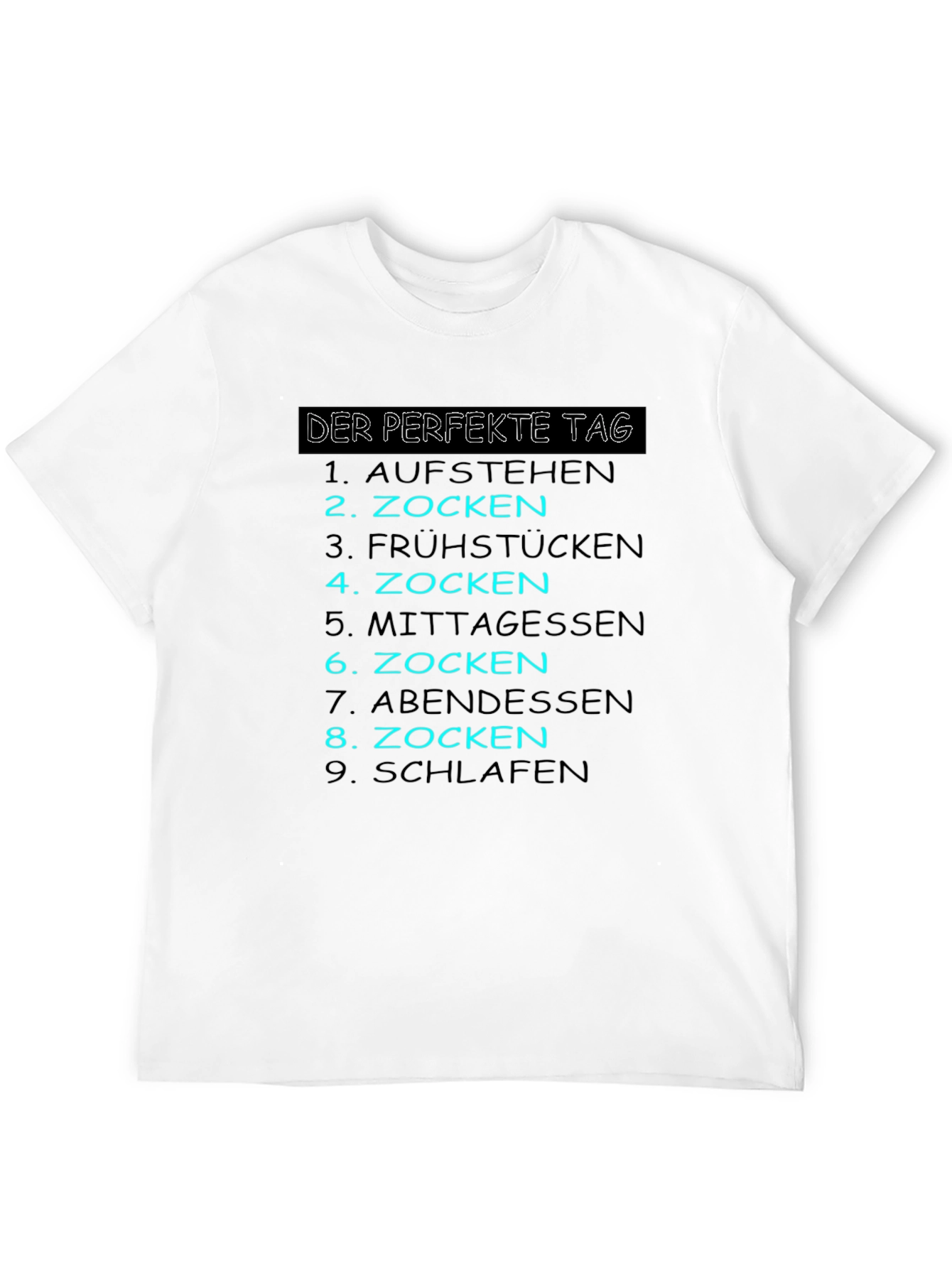 Gamers Perfect Day Black T-Shirt