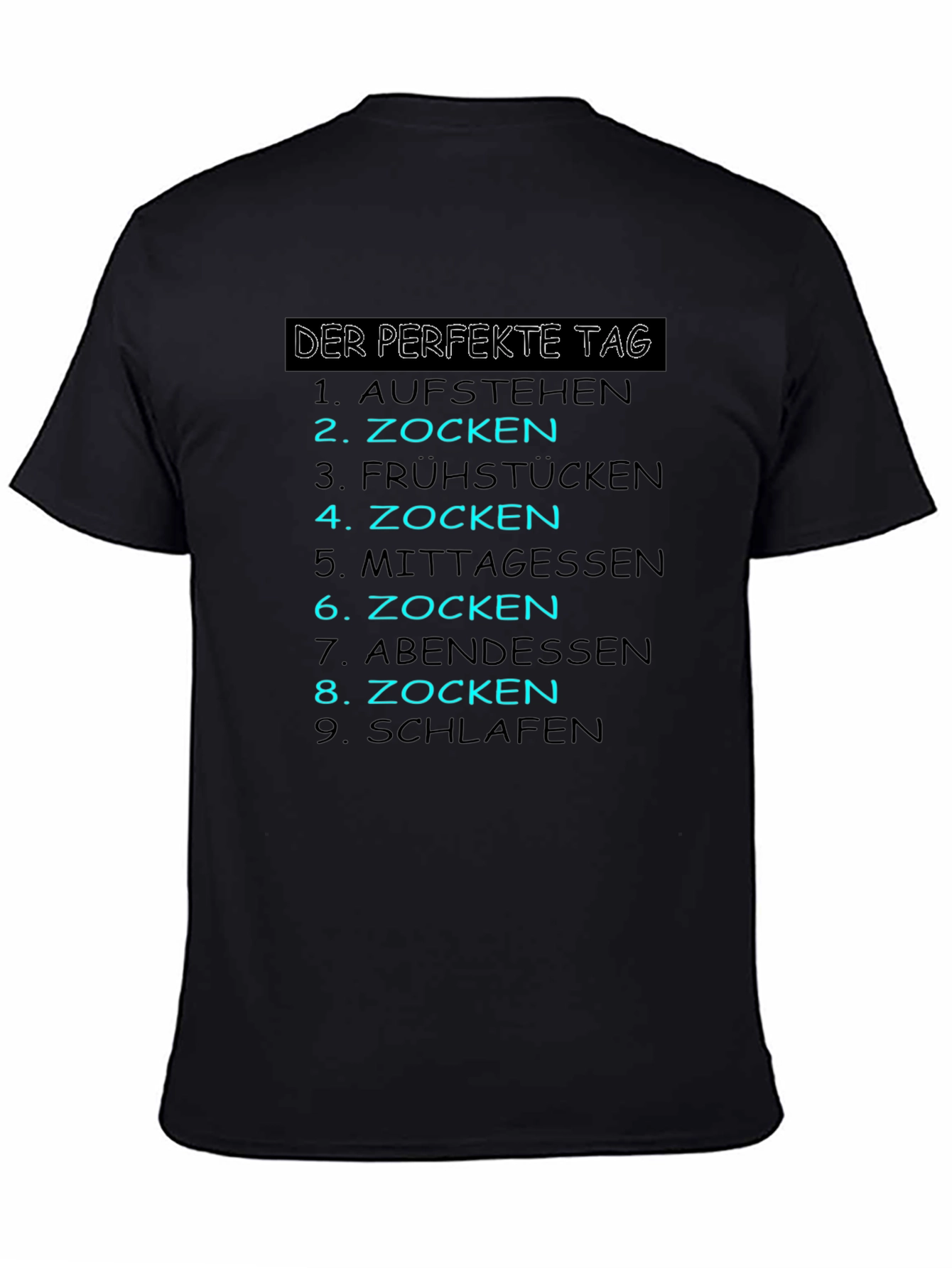 Gamers Perfect Day Black T-Shirt