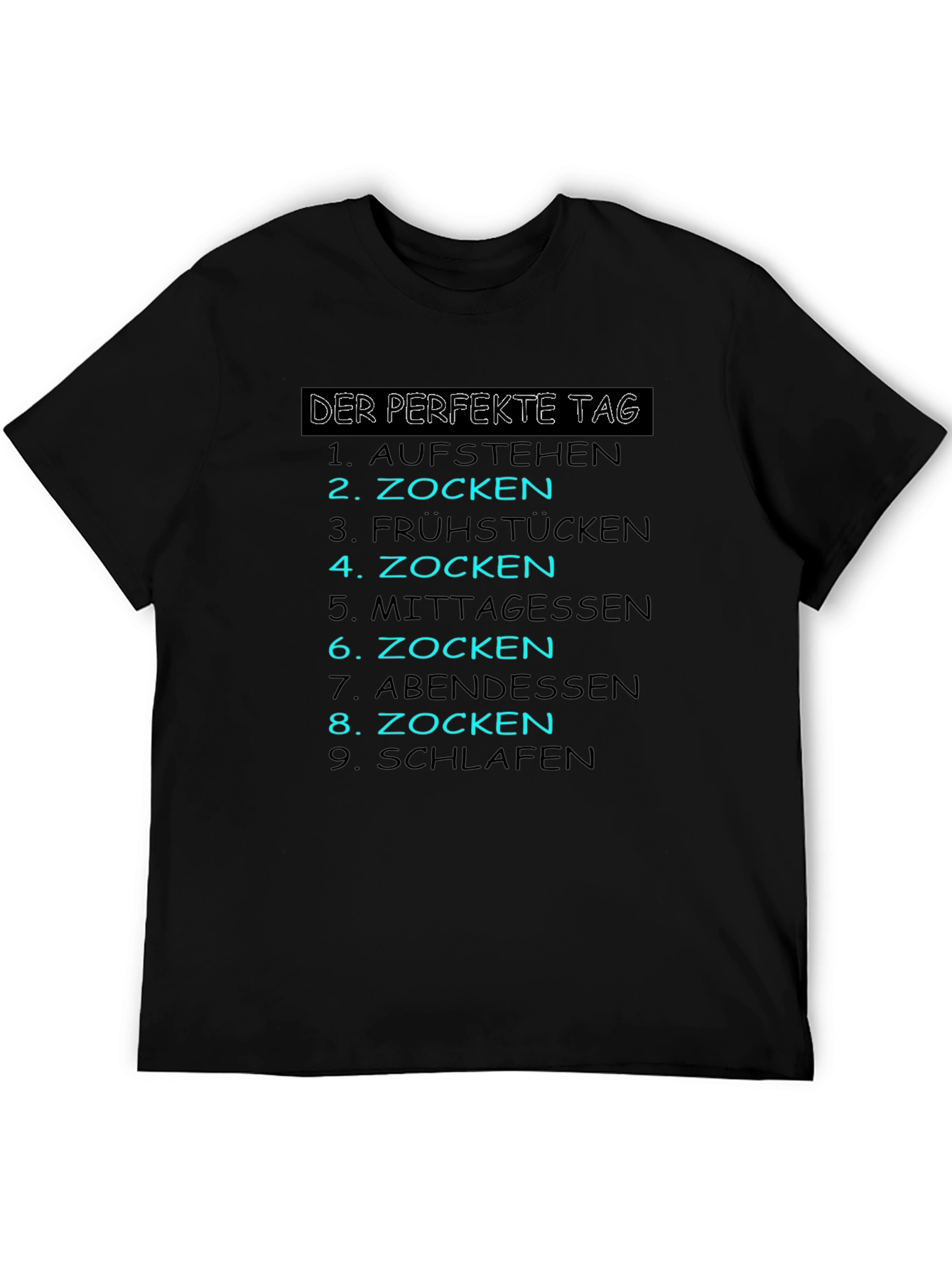 Gamers Perfect Day Black T-Shirt