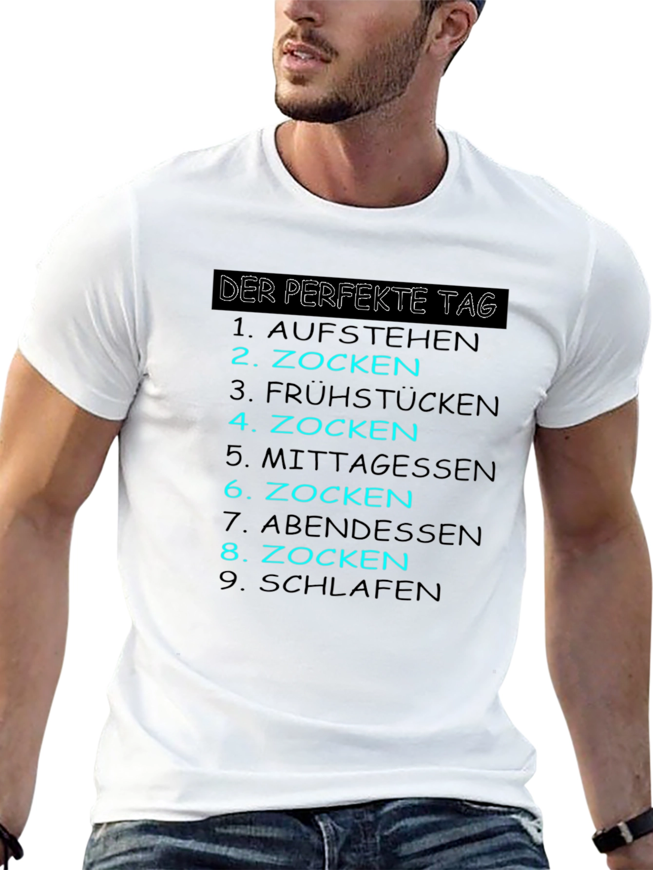 Gamers Perfect Day Black T-Shirt