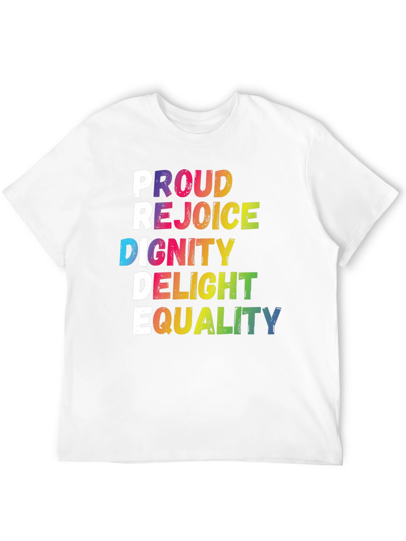 Pride Rainbow Graphic Tee - Equality LGBTQ+